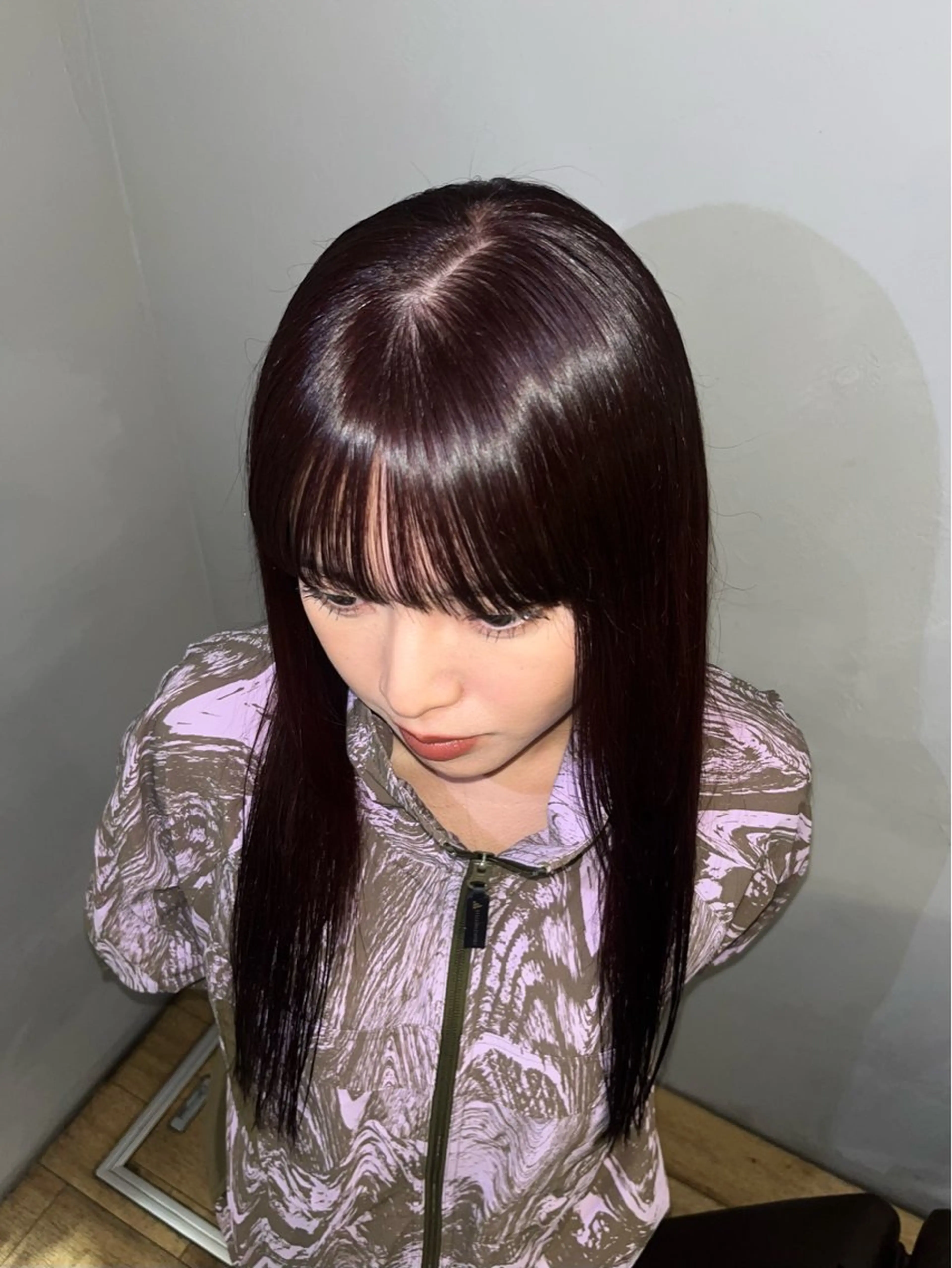 ロング カラー ヘアカラー トリートメント lomalia ayuのヘアスタイル