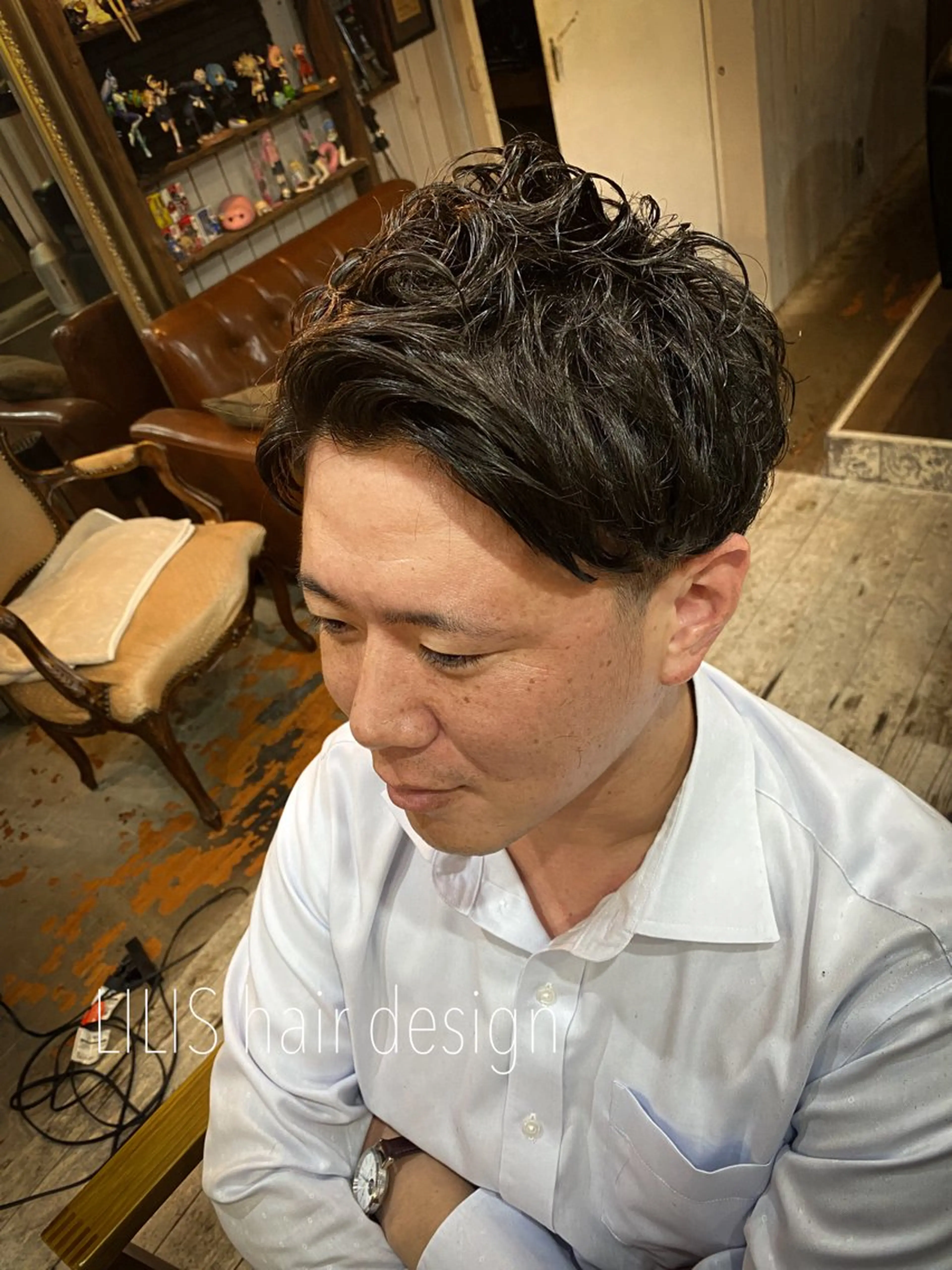 ショート パーマ メンズ LILIS hair designのヘアスタイル