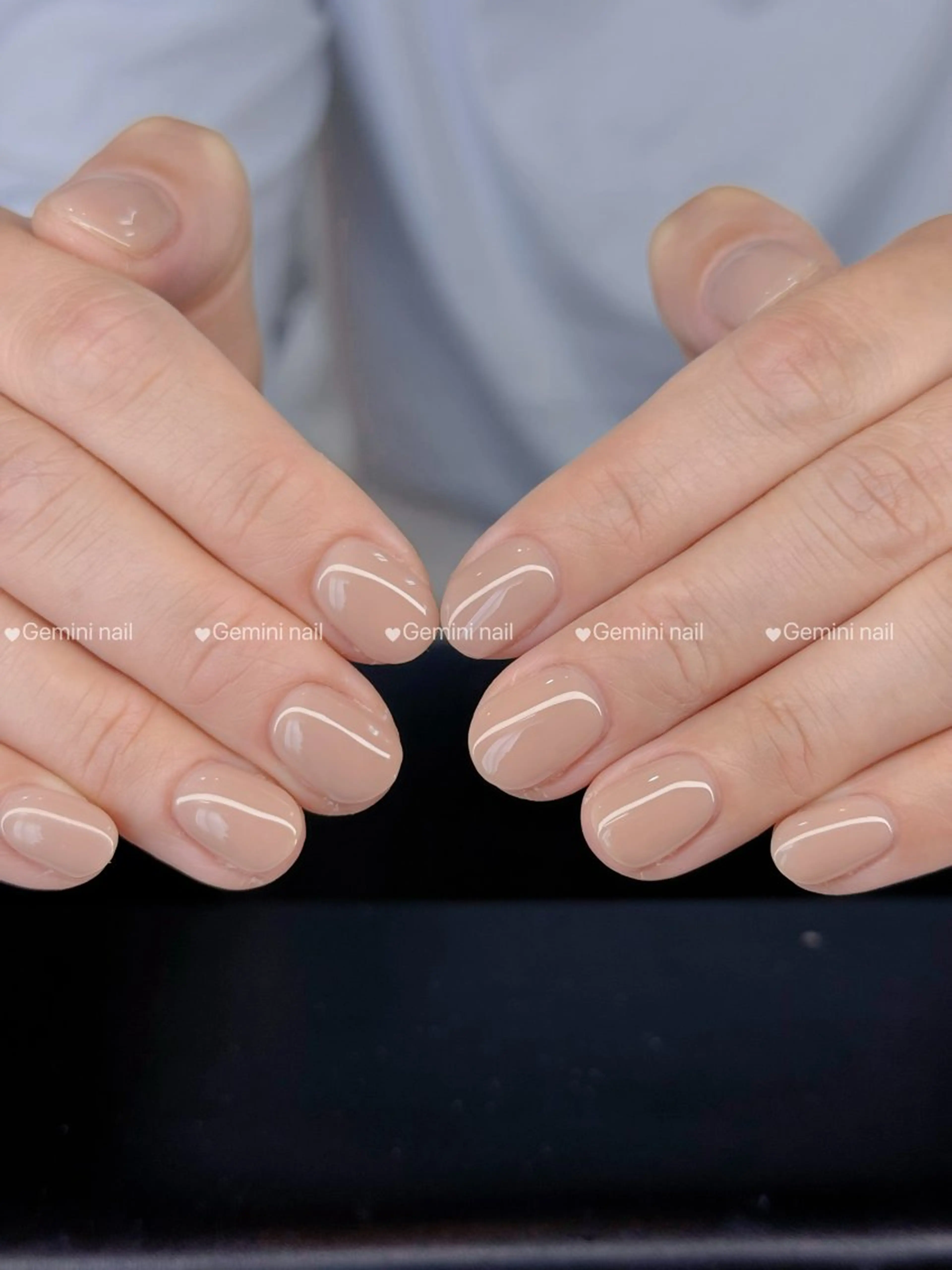 ネイル ワンカラーネイル Gemini nail.Yukiのネイルデザイン