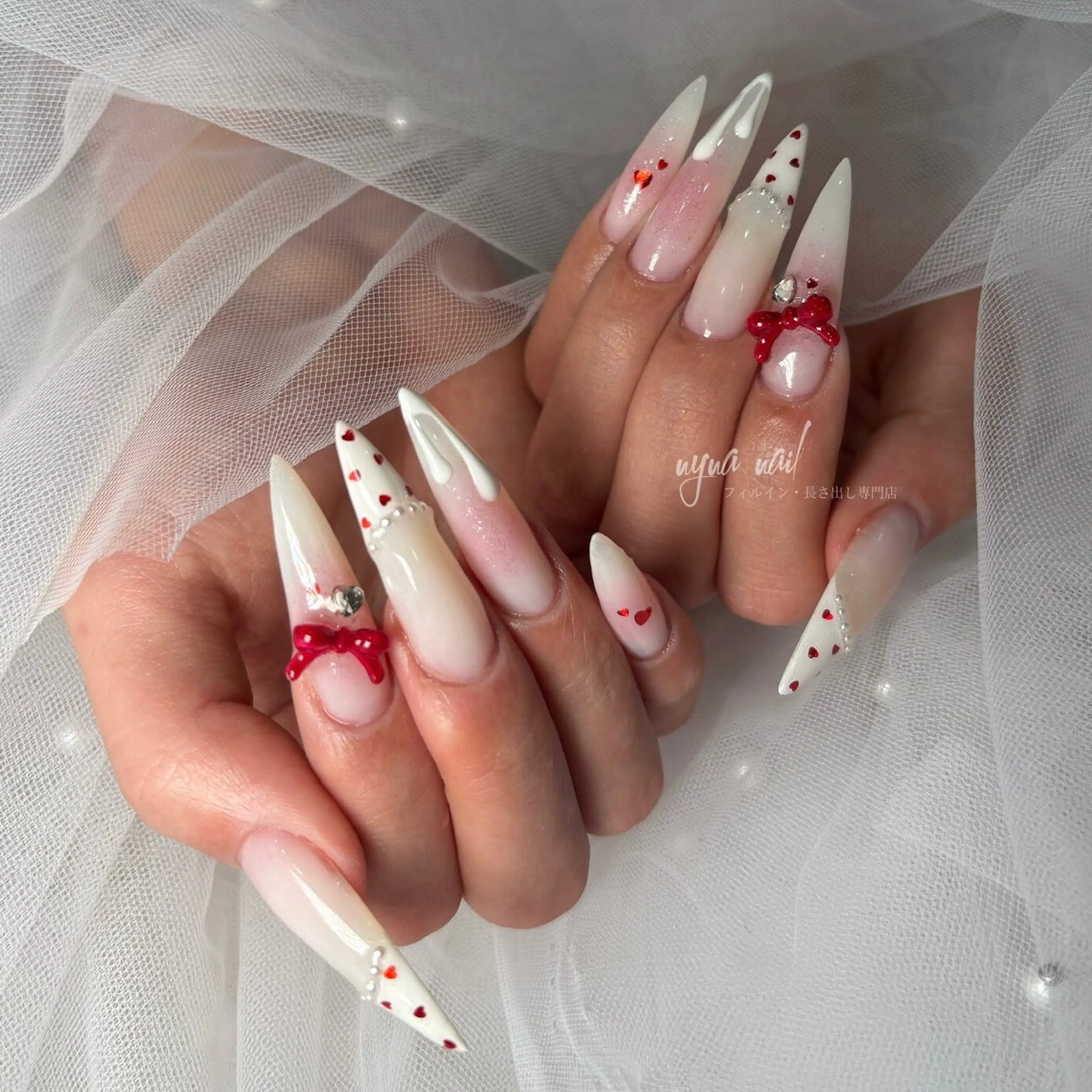 ネイル ハンドネイル 長さ出し専門 nynaのネイルデザイン