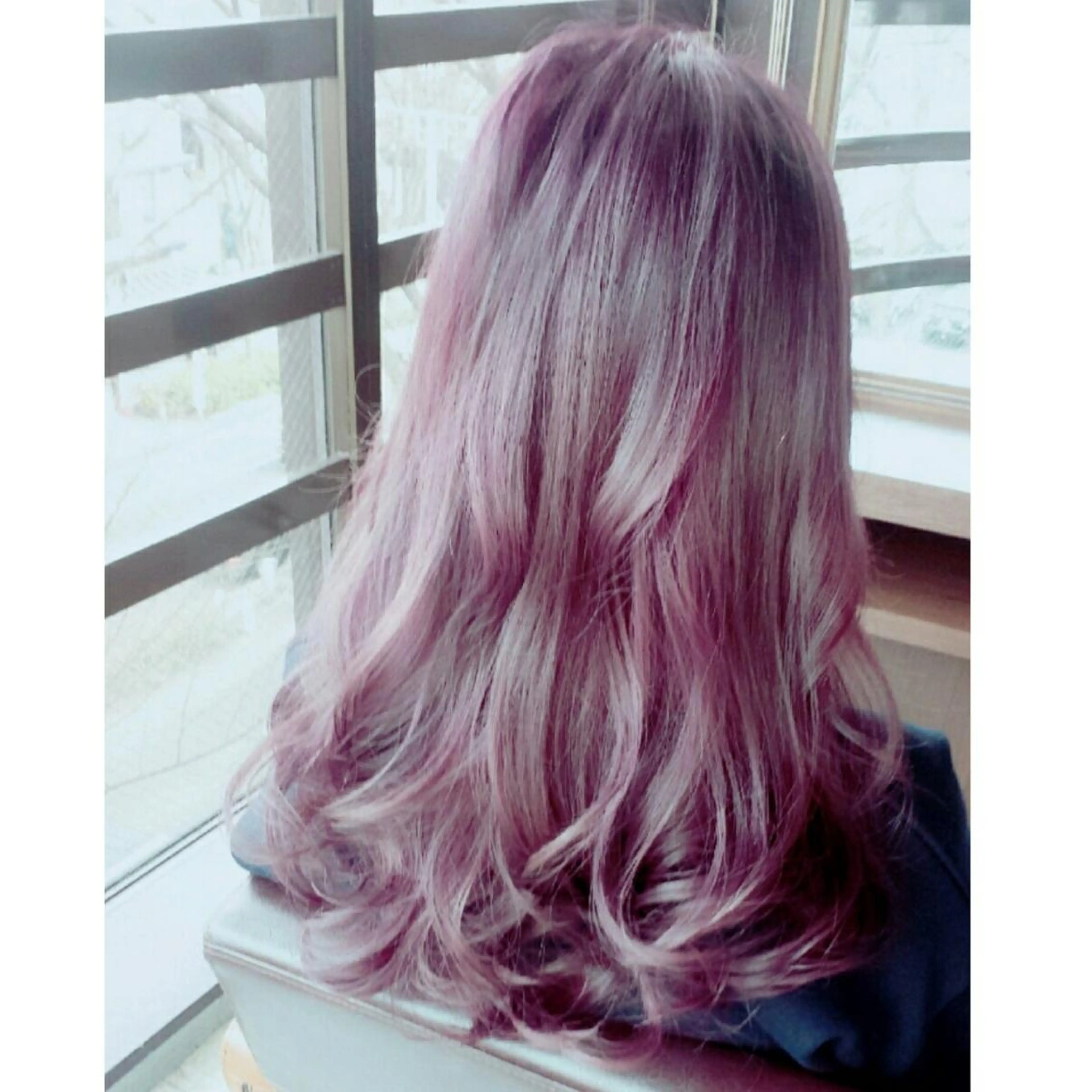 ショート ミディアム セミロング ロング カラー グレージュ パープルカラー パープルグレージュ 前濱 ノゾミのヘアスタイル