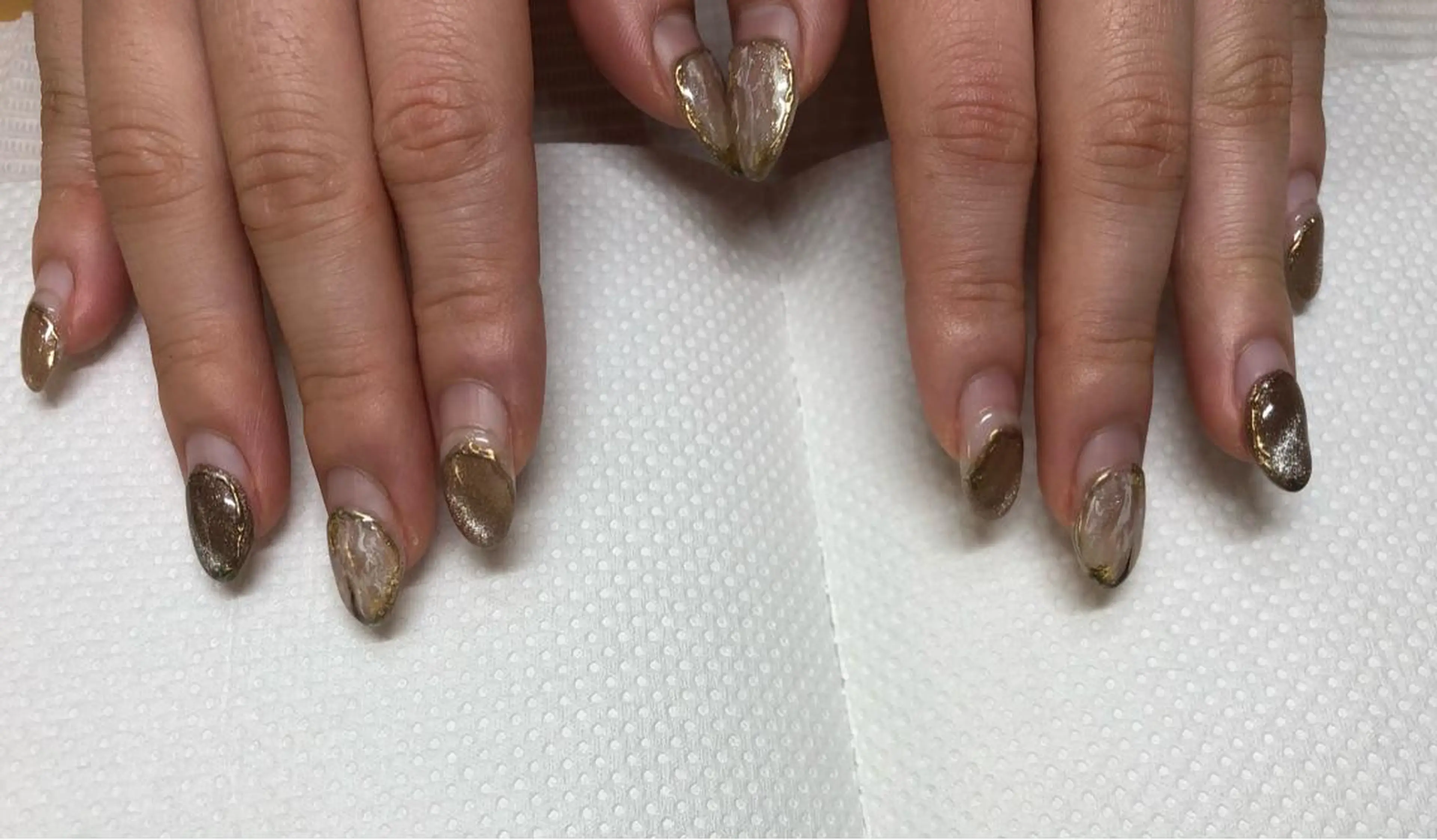 ネイル パラあり！フィルイン 美フォルムのネイルデザイン