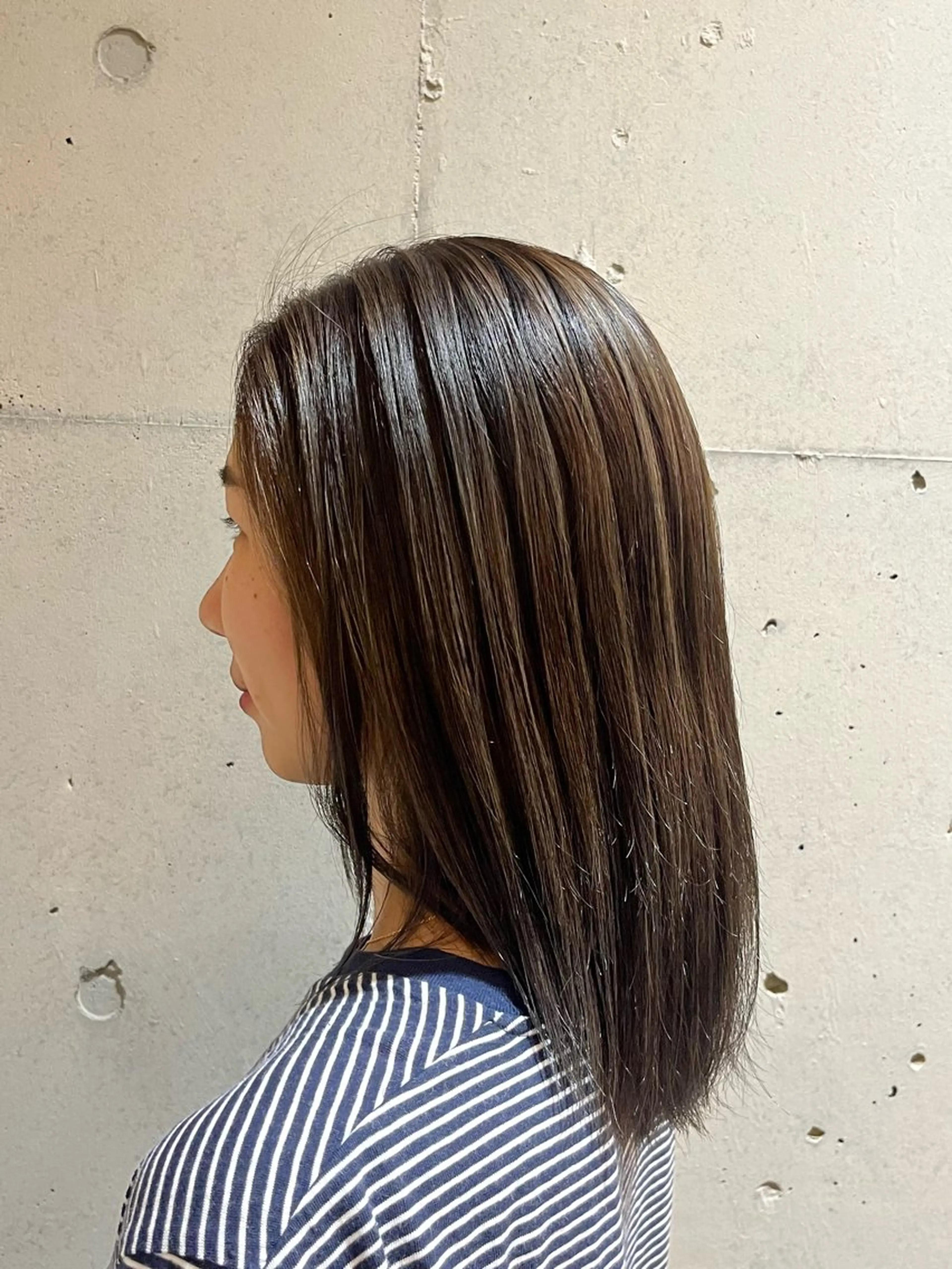 カラー バレイヤージュ グレージュ ハイトーン/ボブ/ 髪質改善🦖mahoのヘアスタイル