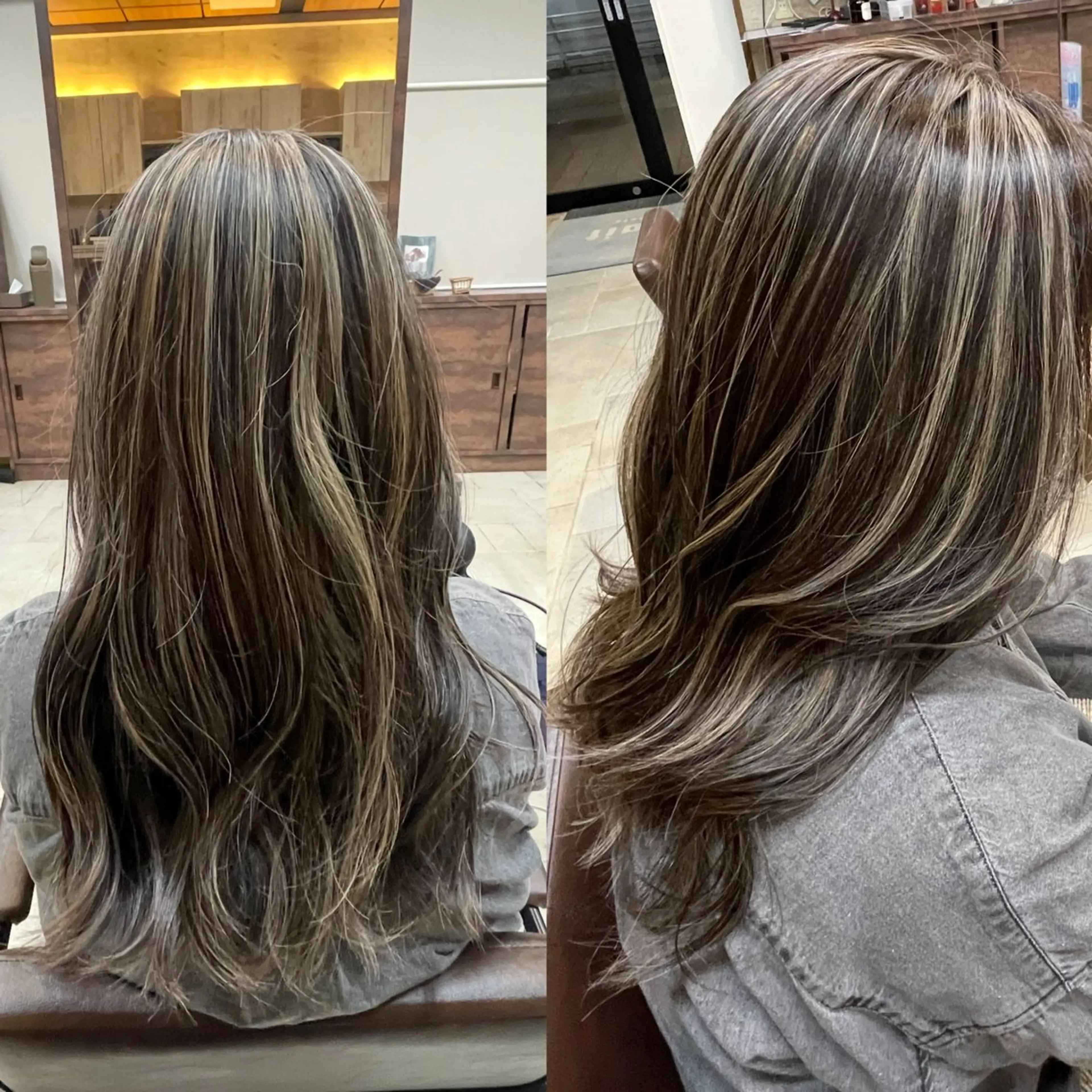 カラー ハイライトカラー 大森 華/艶カラー🐰💞のヘアスタイル