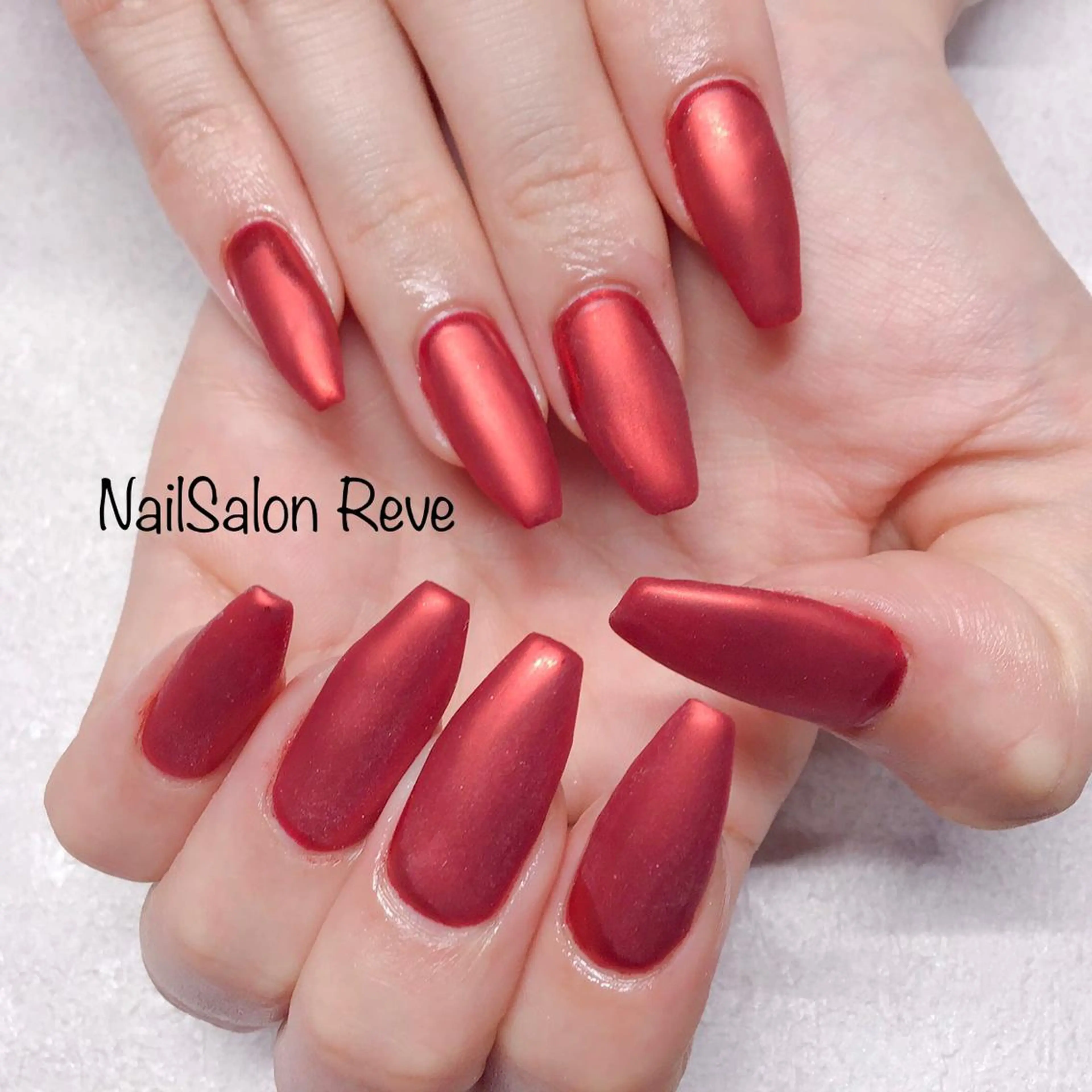ネイル マットネイル ミラーネイル NailSalon Reveのネイルデザイン