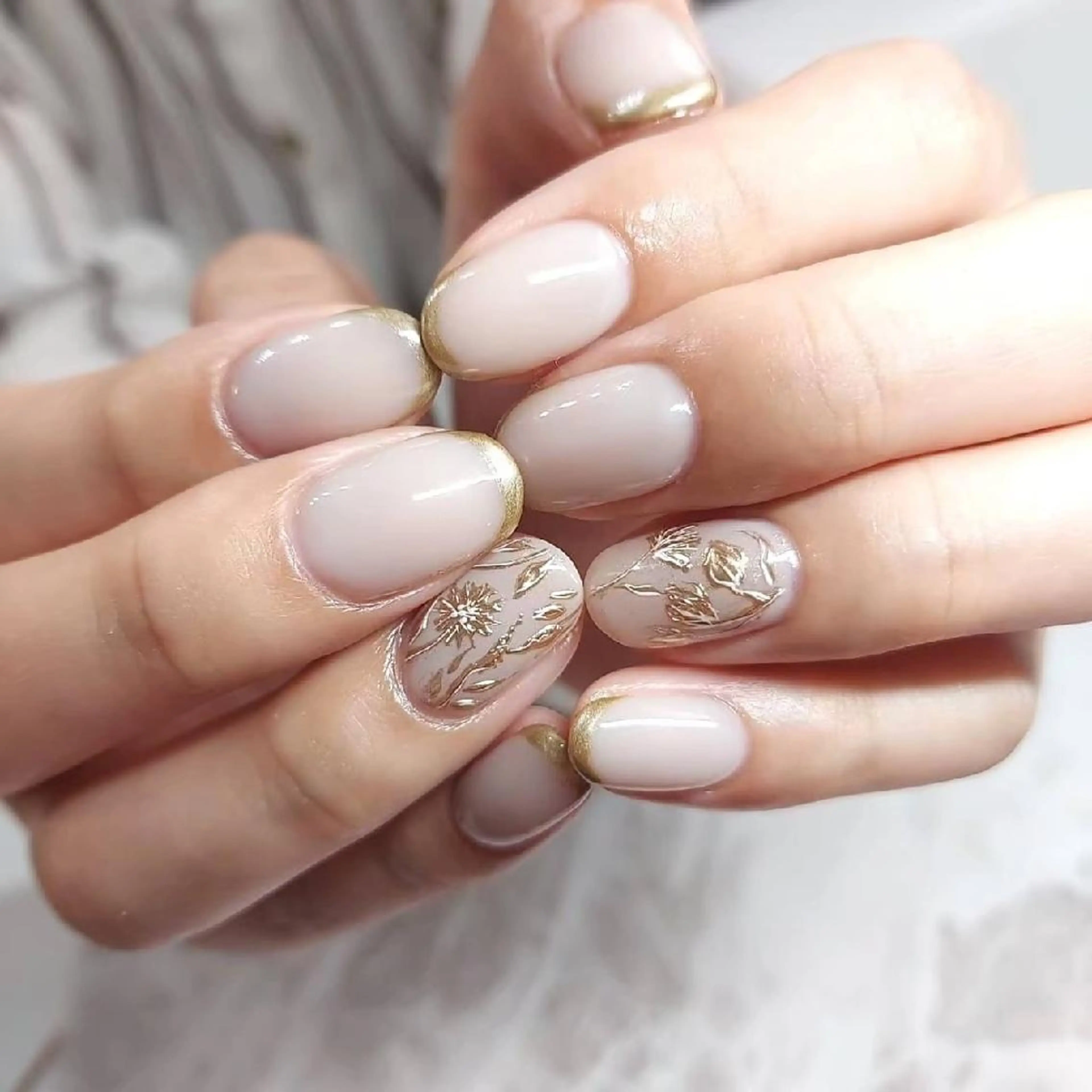 ネイル フラワーネイル マグネットネイル ミラーネイル ニュアンスネイル ハンドネイル 栗東駅 徒歩10分 ネイルサロン ディアのネイルデザイン