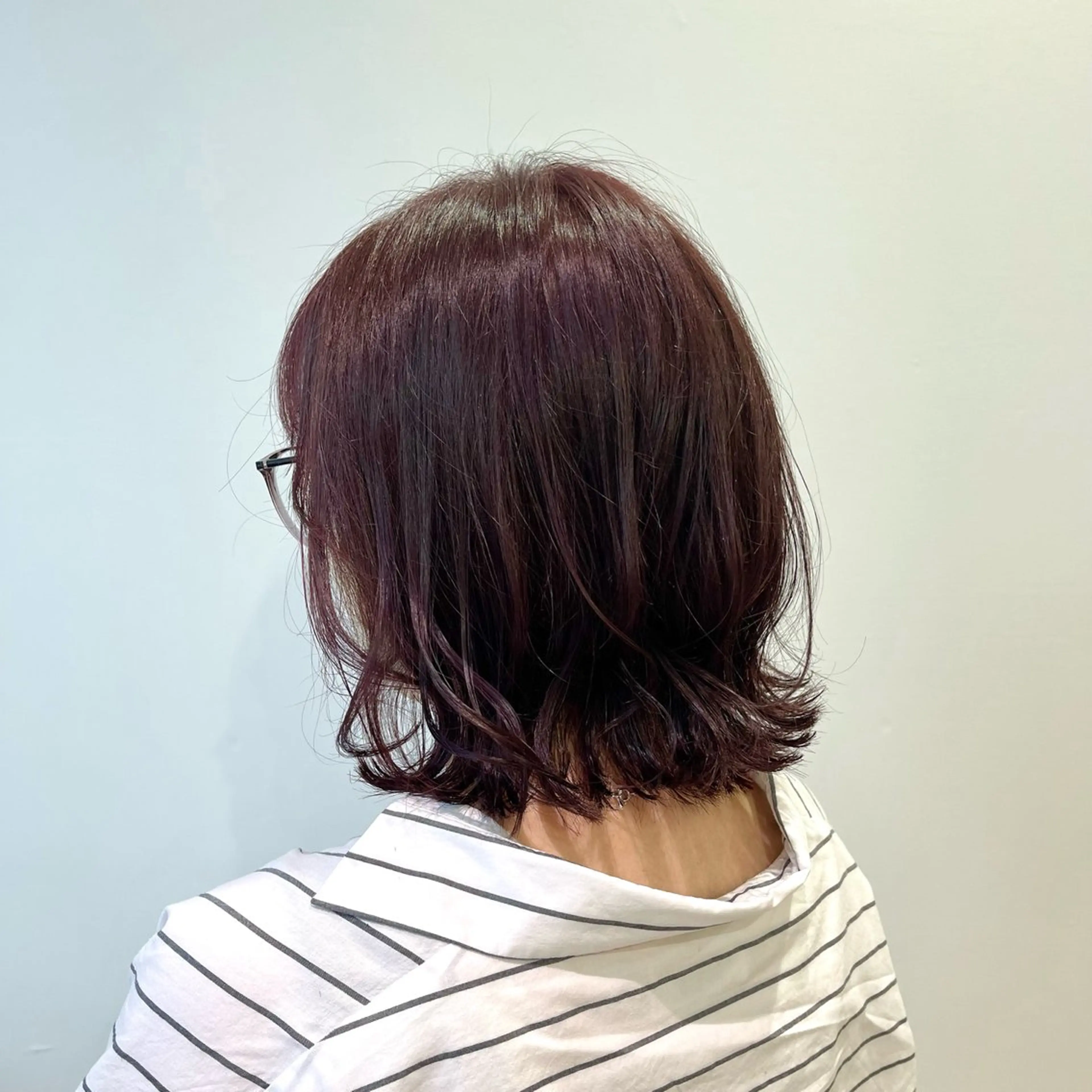 カラー ブリーチ カシス ブリーチなしカラー レッドカラー あゆみ /sopiのヘアスタイル