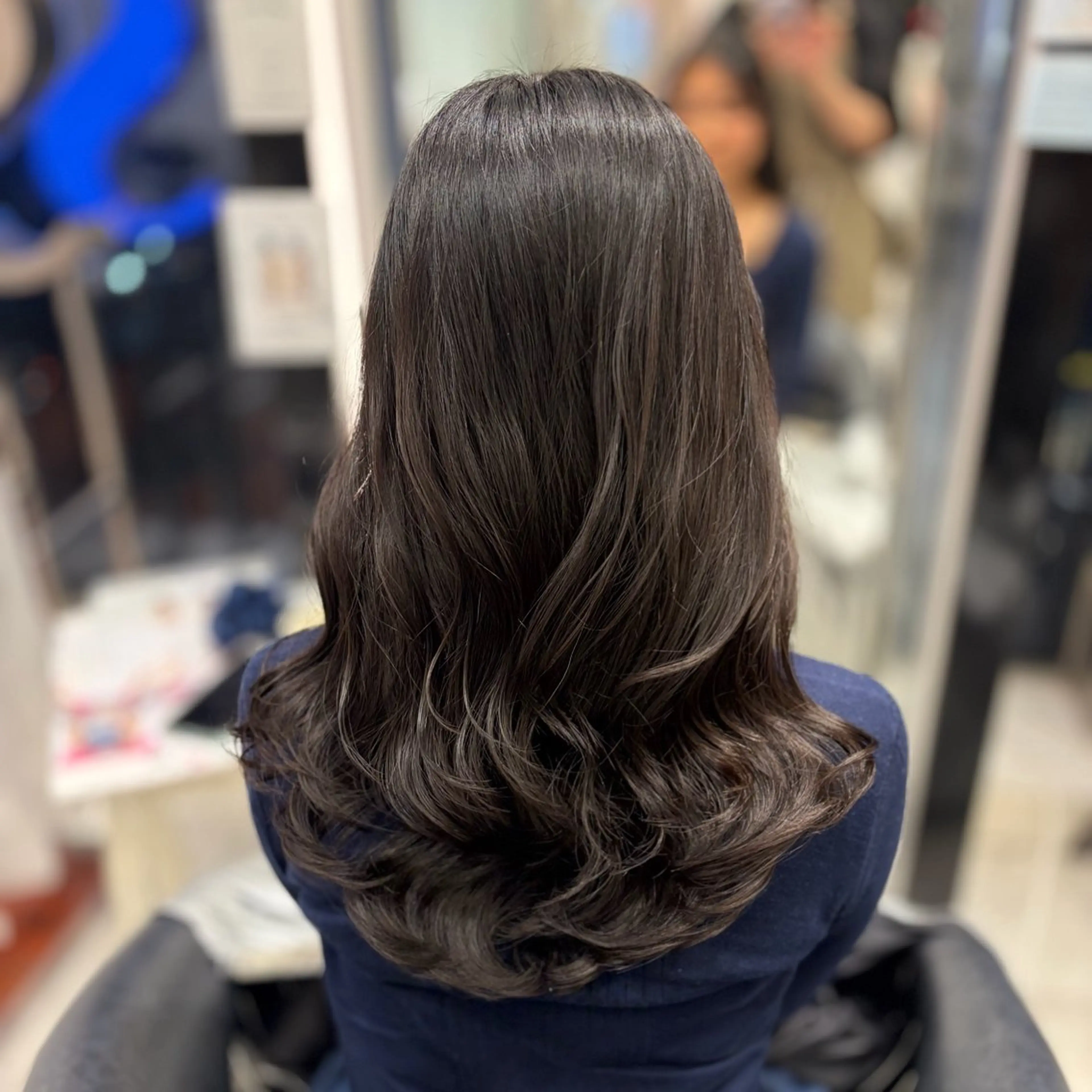 ロング パーマ 韓国風ヘア ロング デジタルパーマ カット パーマ 🌸銀座No.1パー マ🌸いでいあやのヘアスタイル