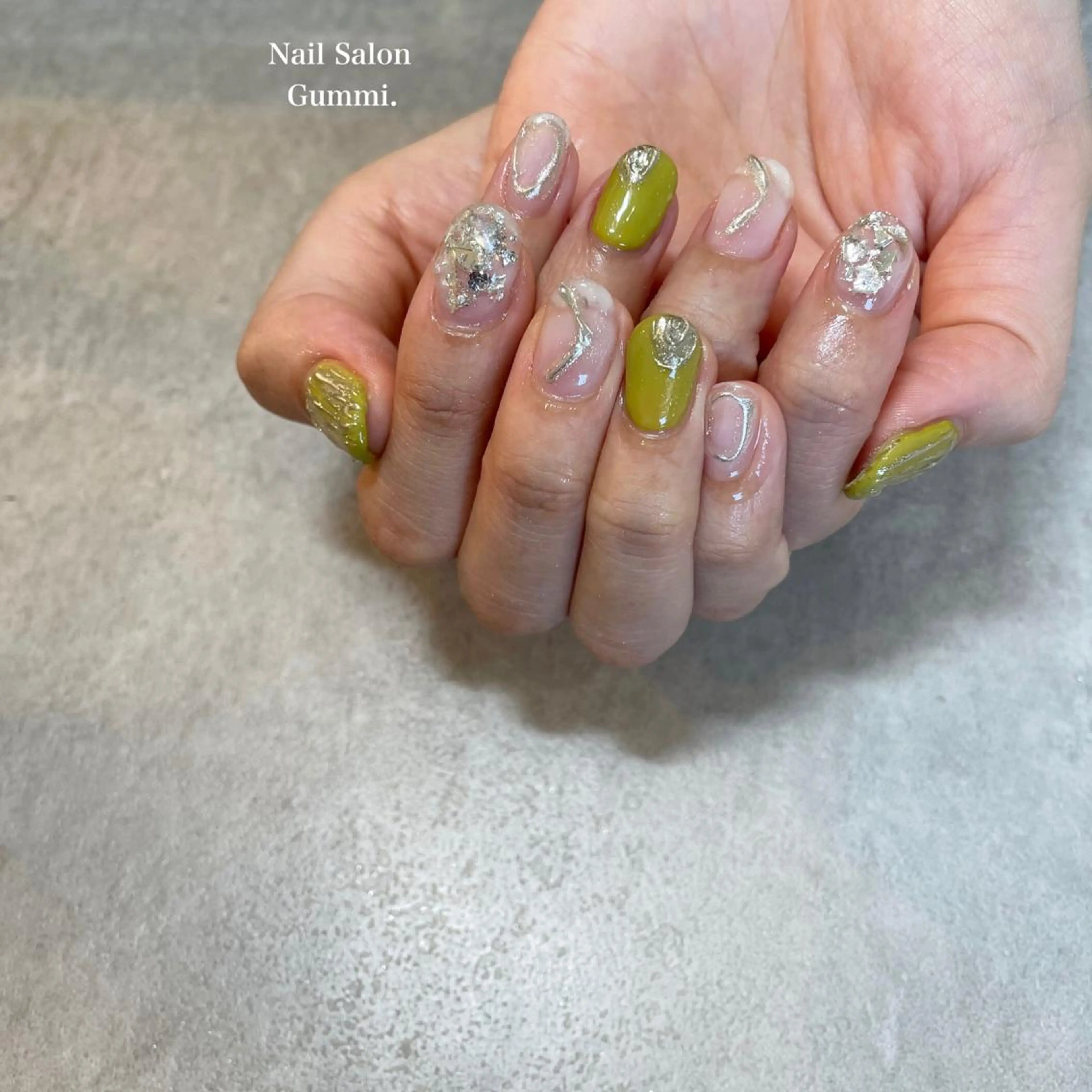 ネイル ピスタチオネイル Nail Salon Gummi.のネイルデザイン