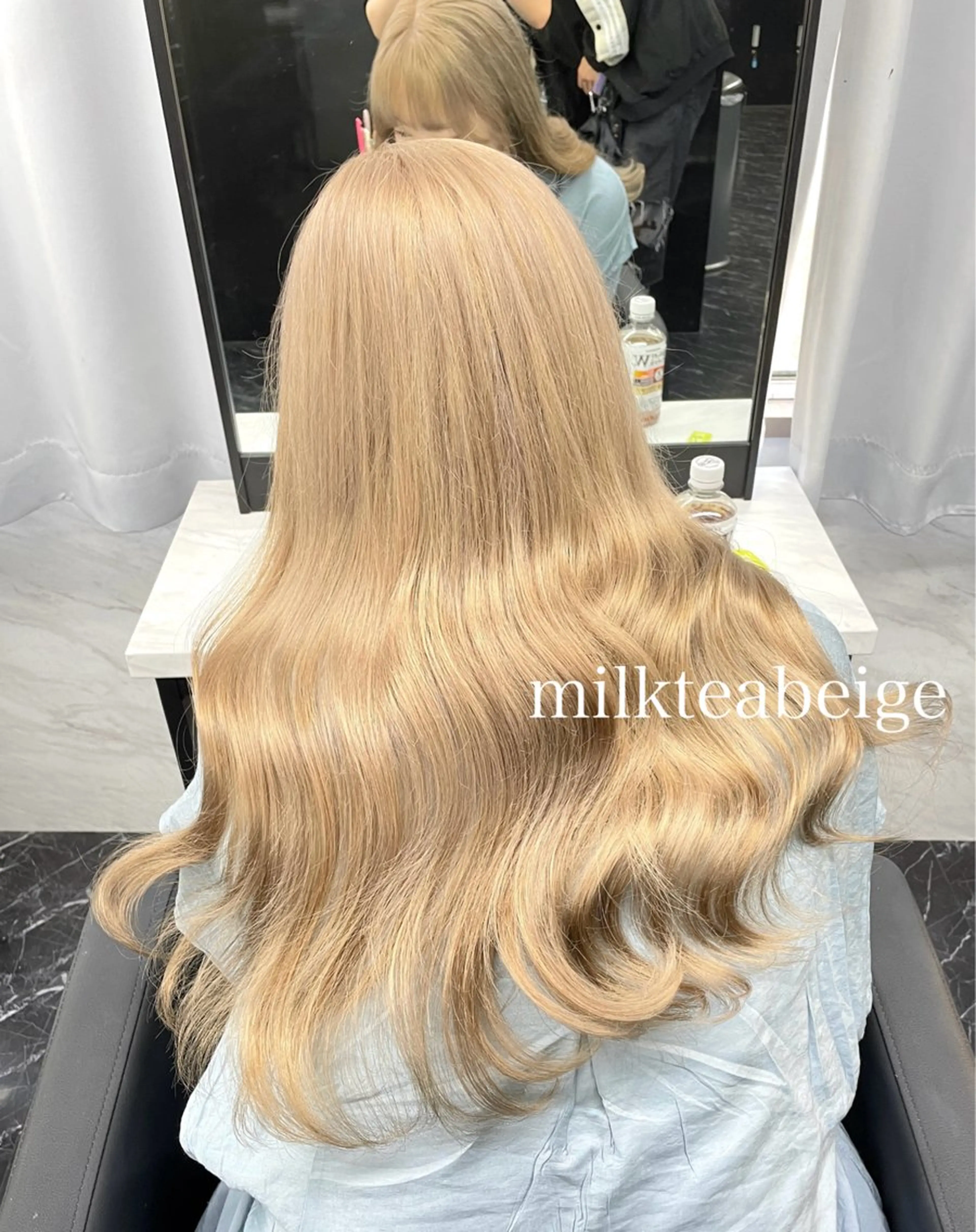 セミロング カラー カット ヘアカラー トリートメント エクステ🩵ブリーチ 韓国ヘア🩵KAEのヘアスタイル