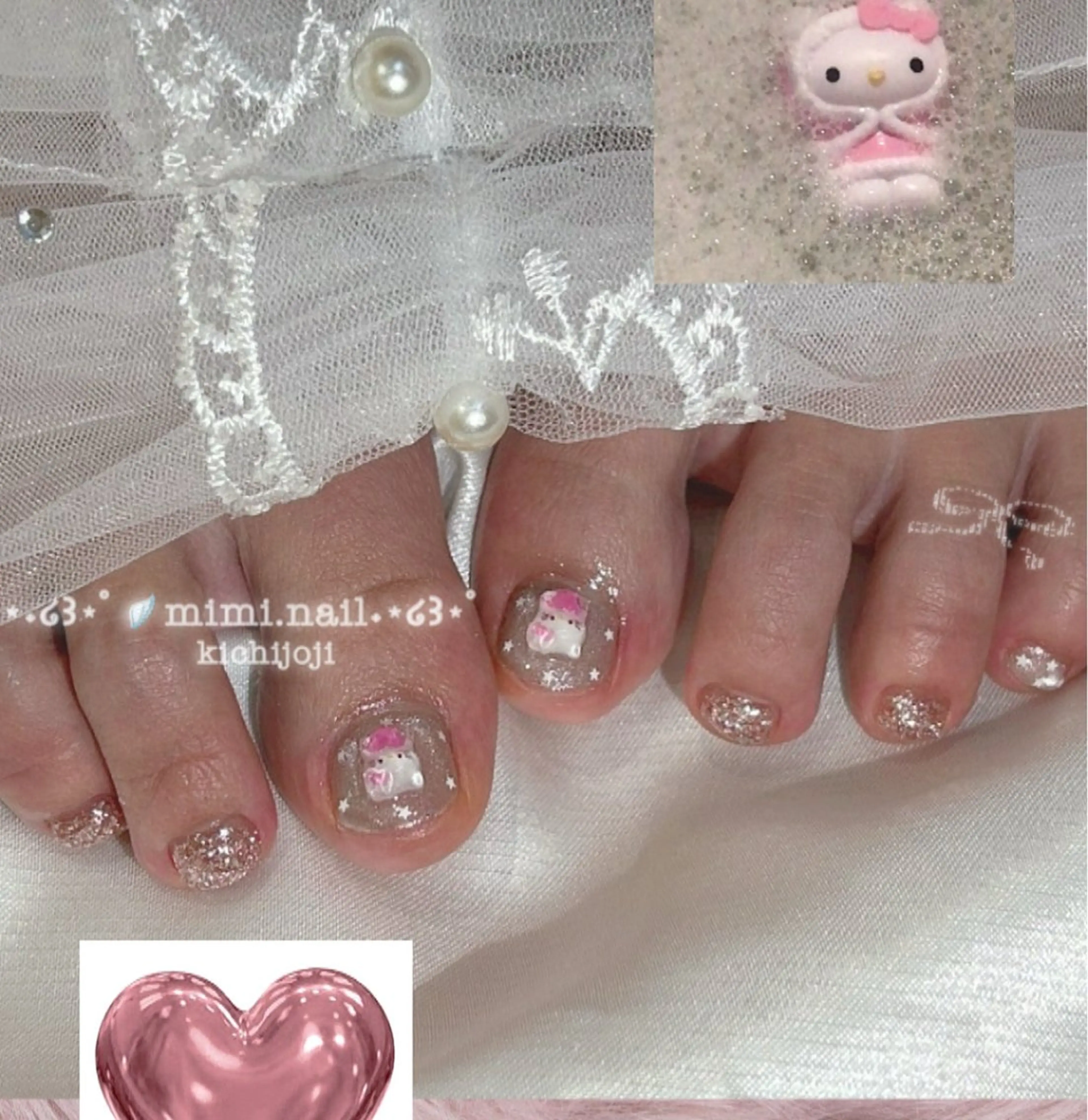 ネイル ハンドネイル lili.nail y2k/長さ出しのネイルデザイン