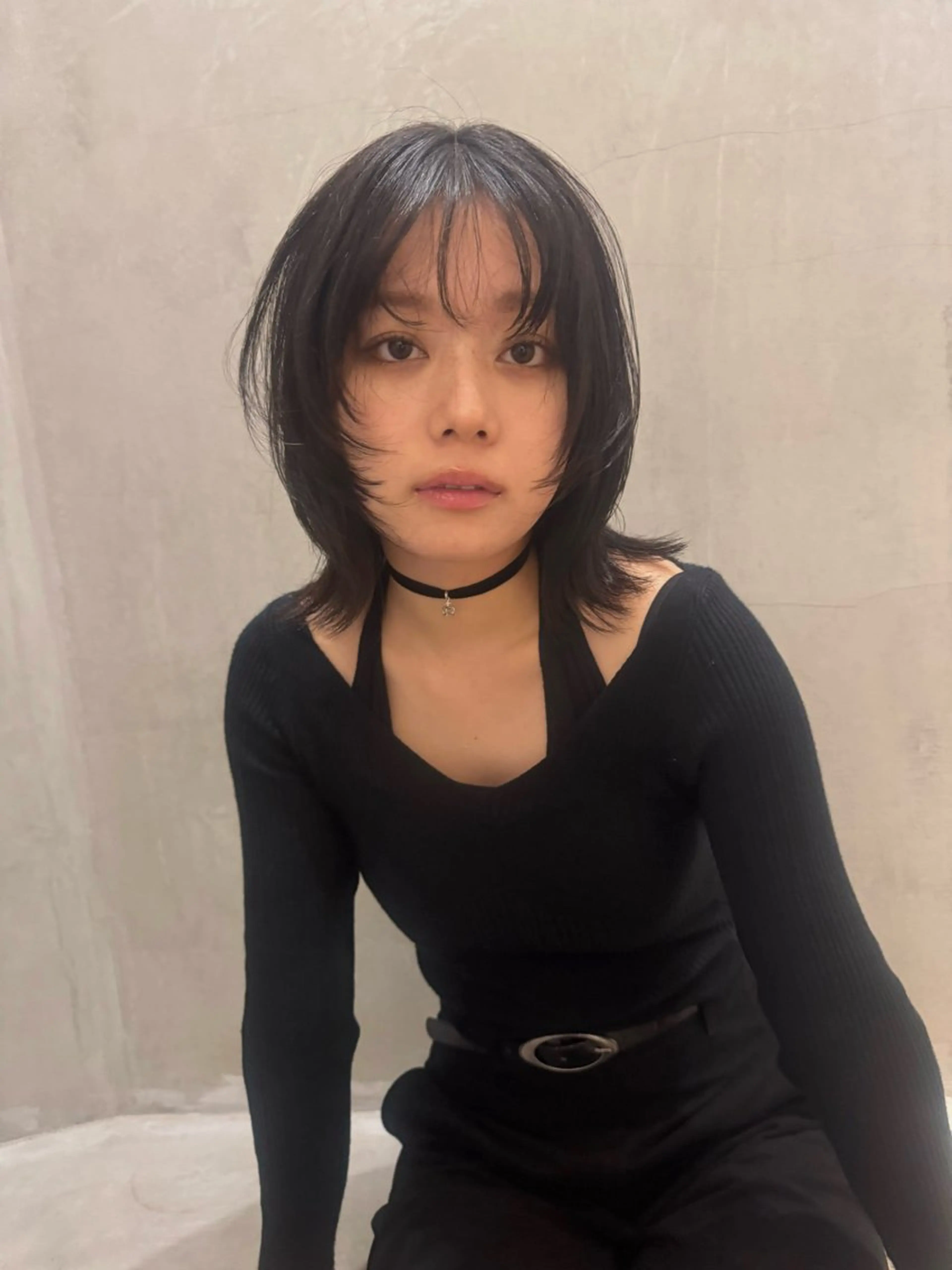 ミディアム 捺葵 @72tomi__のヘアスタイル