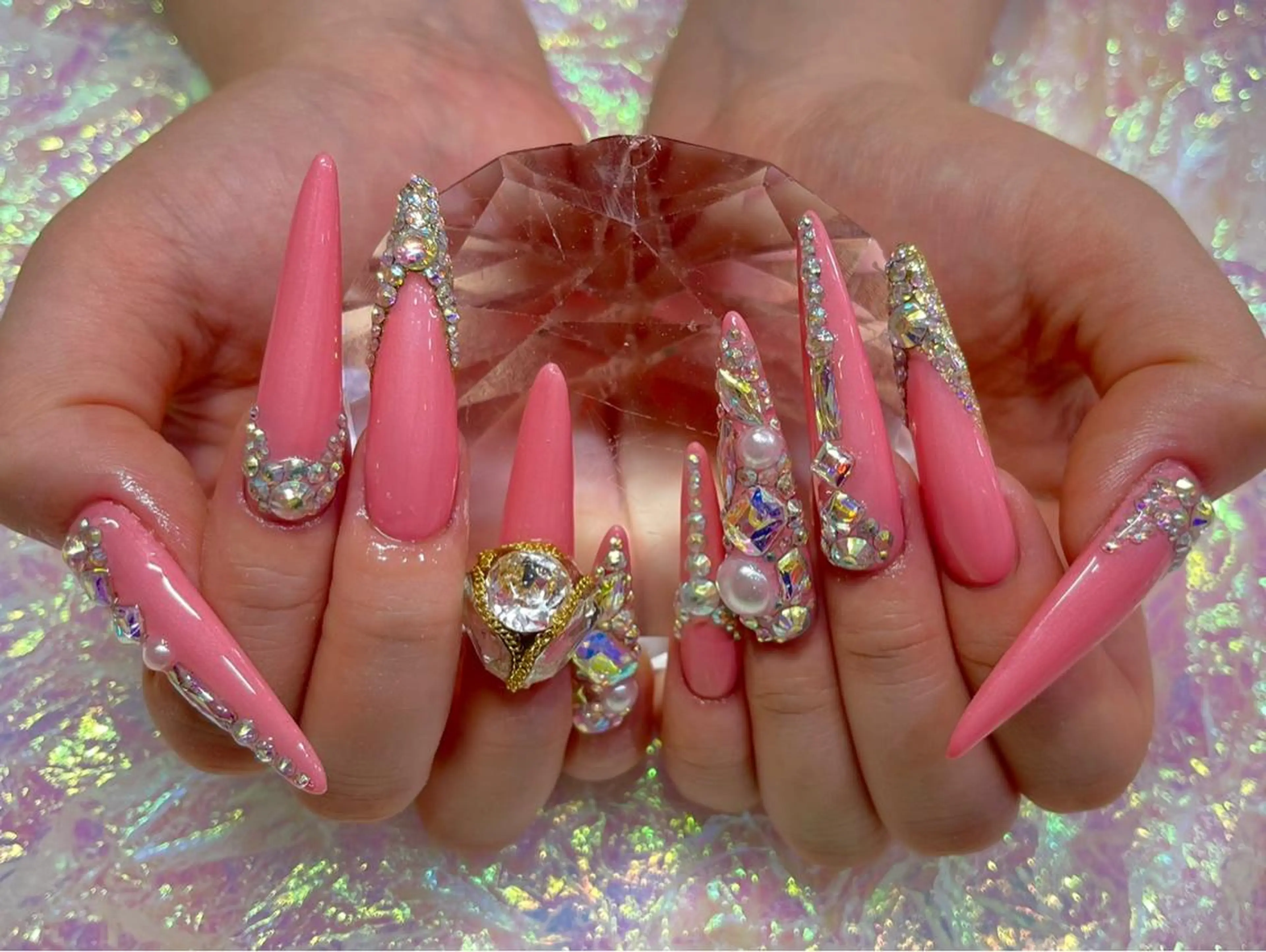 ロング ネイル 柏ネイルサロン NAIL FOCUSのネイルデザイン