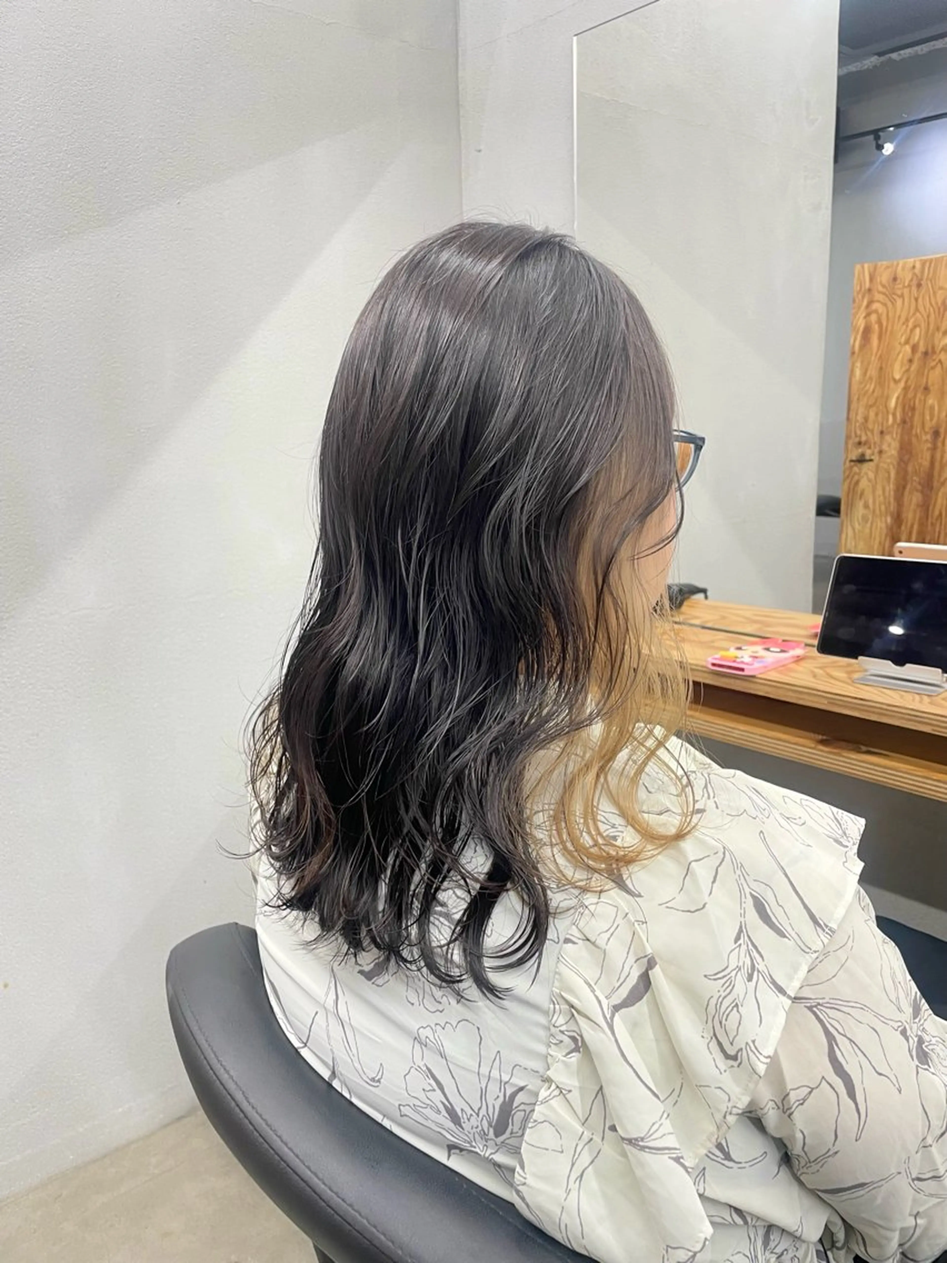 セミロング カット ヘアカラー トリートメント ひより /novusのヘアスタイル