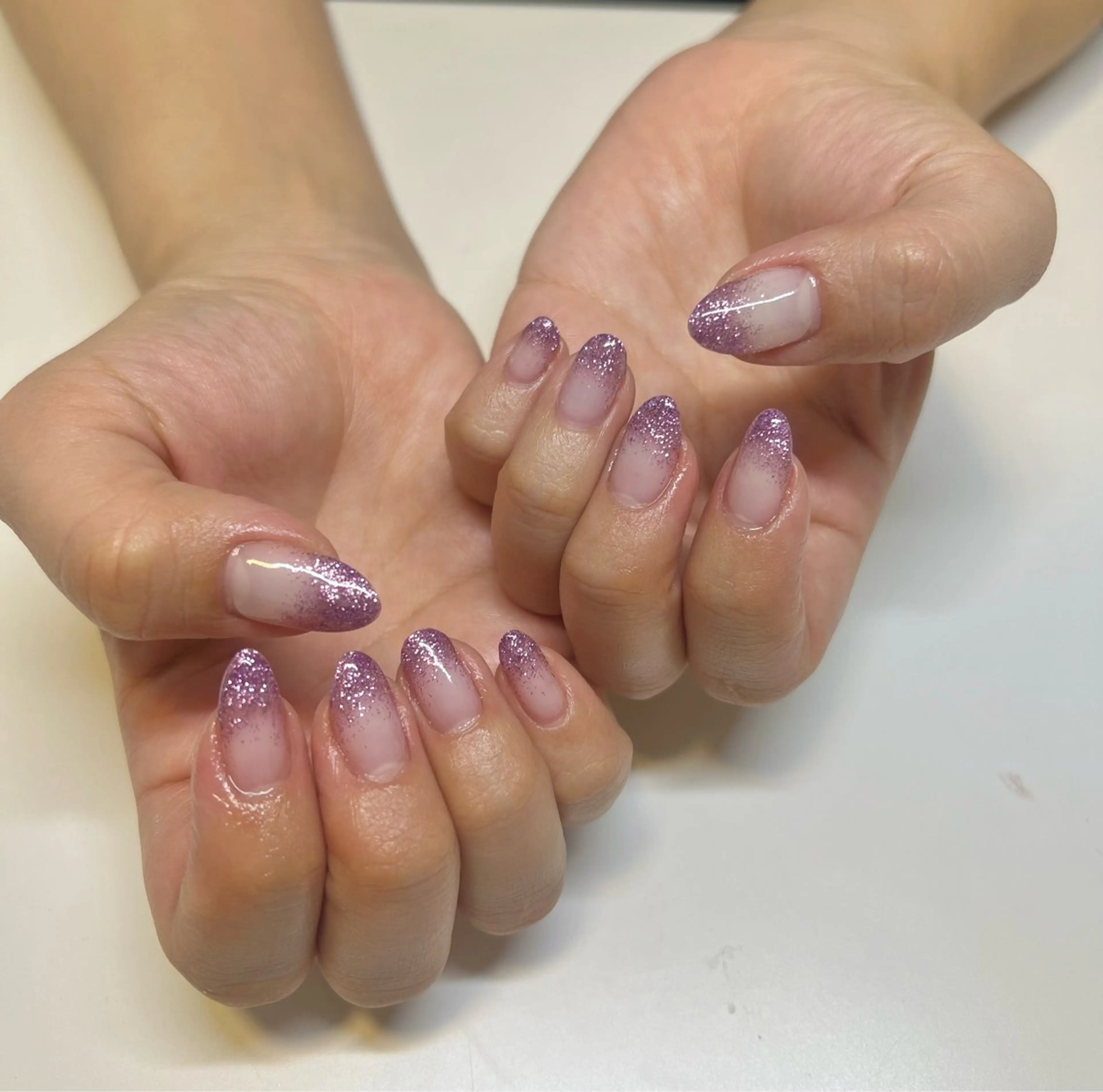 ネイル ラメ(グリッター) ラメグラデーション the464 yunaのネイルデザイン