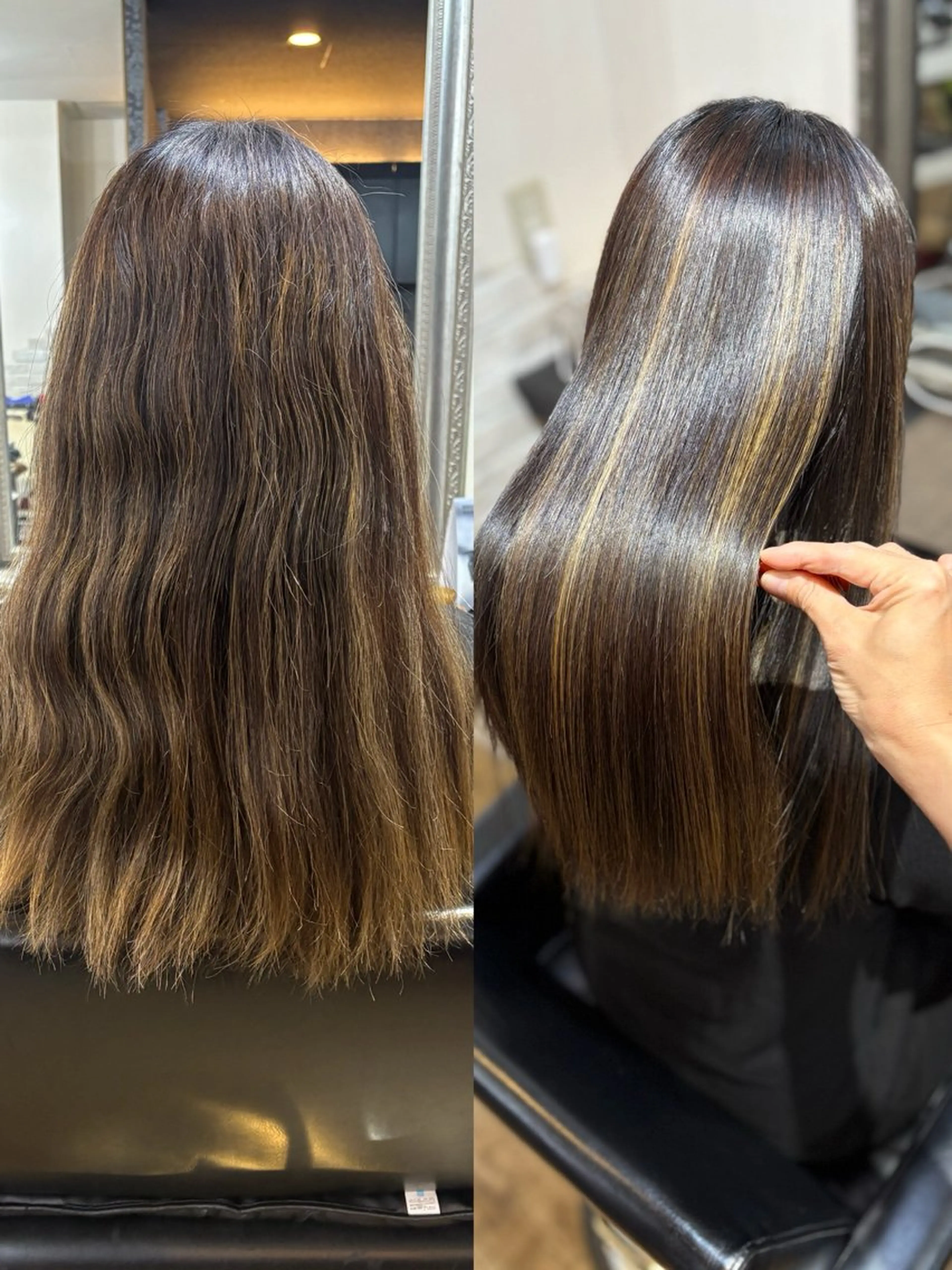 ロング 縮毛矯正 きむえり/髪質改善 /うねり広がり改善のヘアスタイル