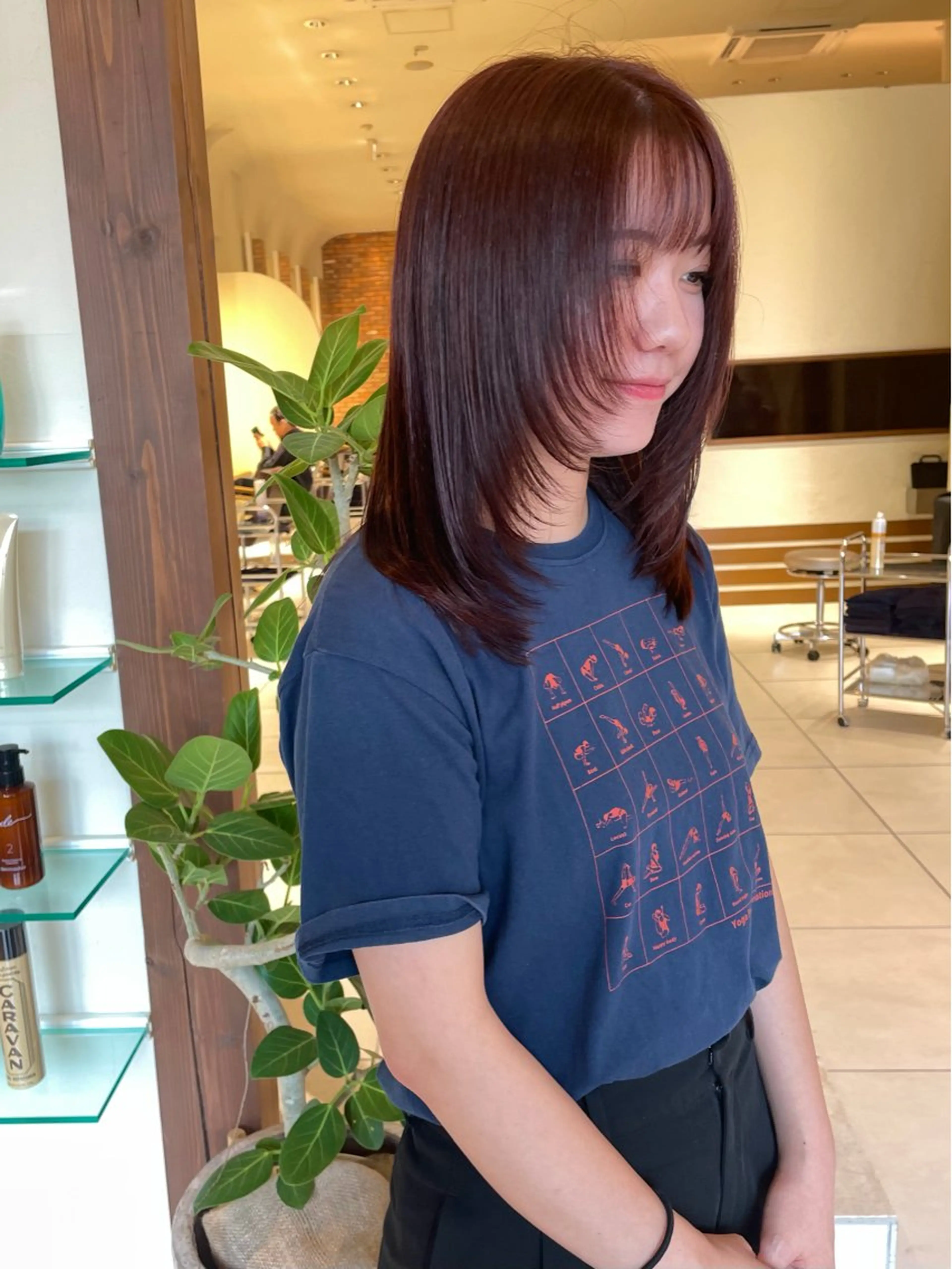 ミディアム 似合わせヘア🤎透明 感カラー🤎MIKAのヘアスタイル