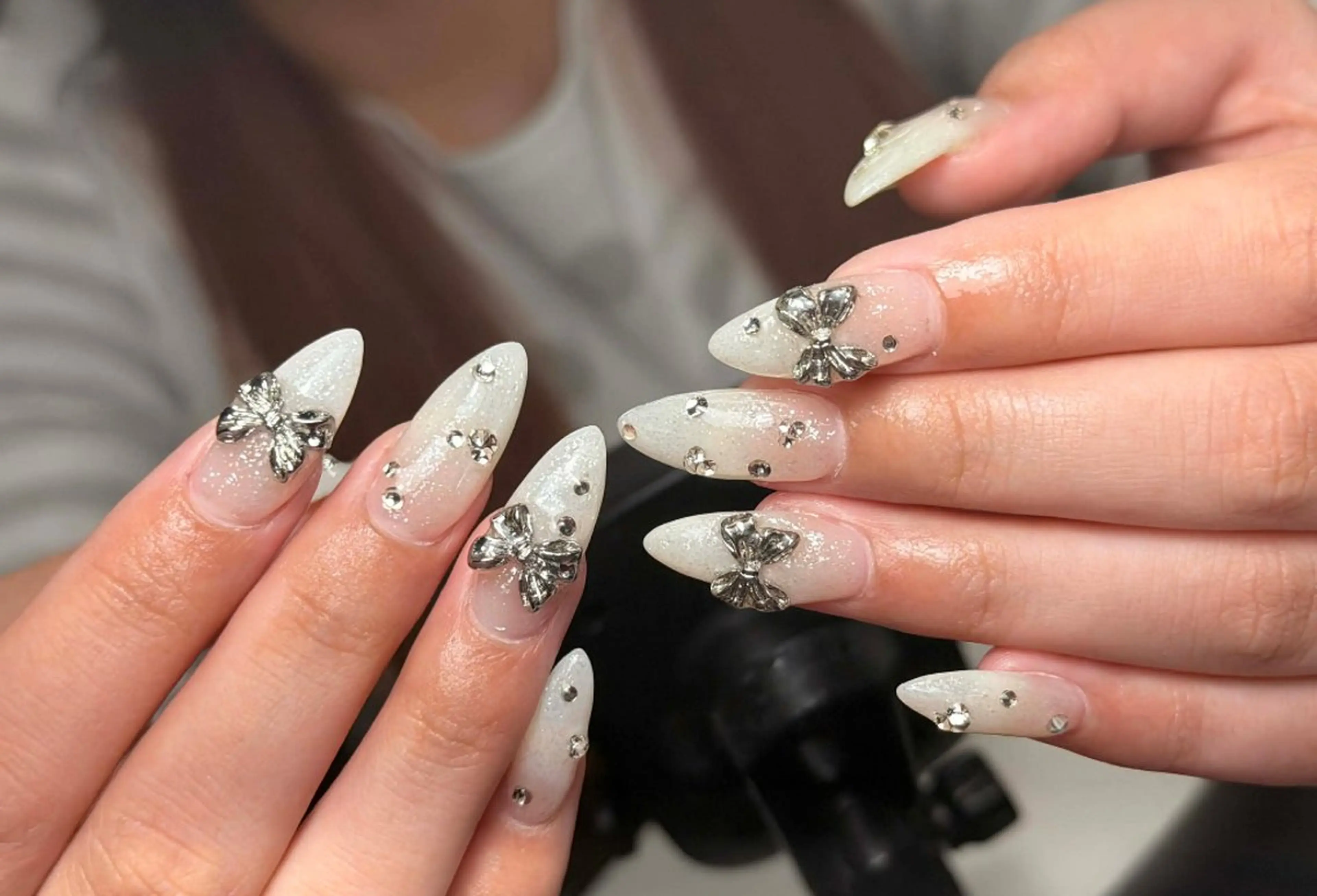 ネイル 韓国ネイル 持ち込み ニュアンスネイル ネイルチップ ハンドネイル Tini ANA.CHUOのネイルデザイン