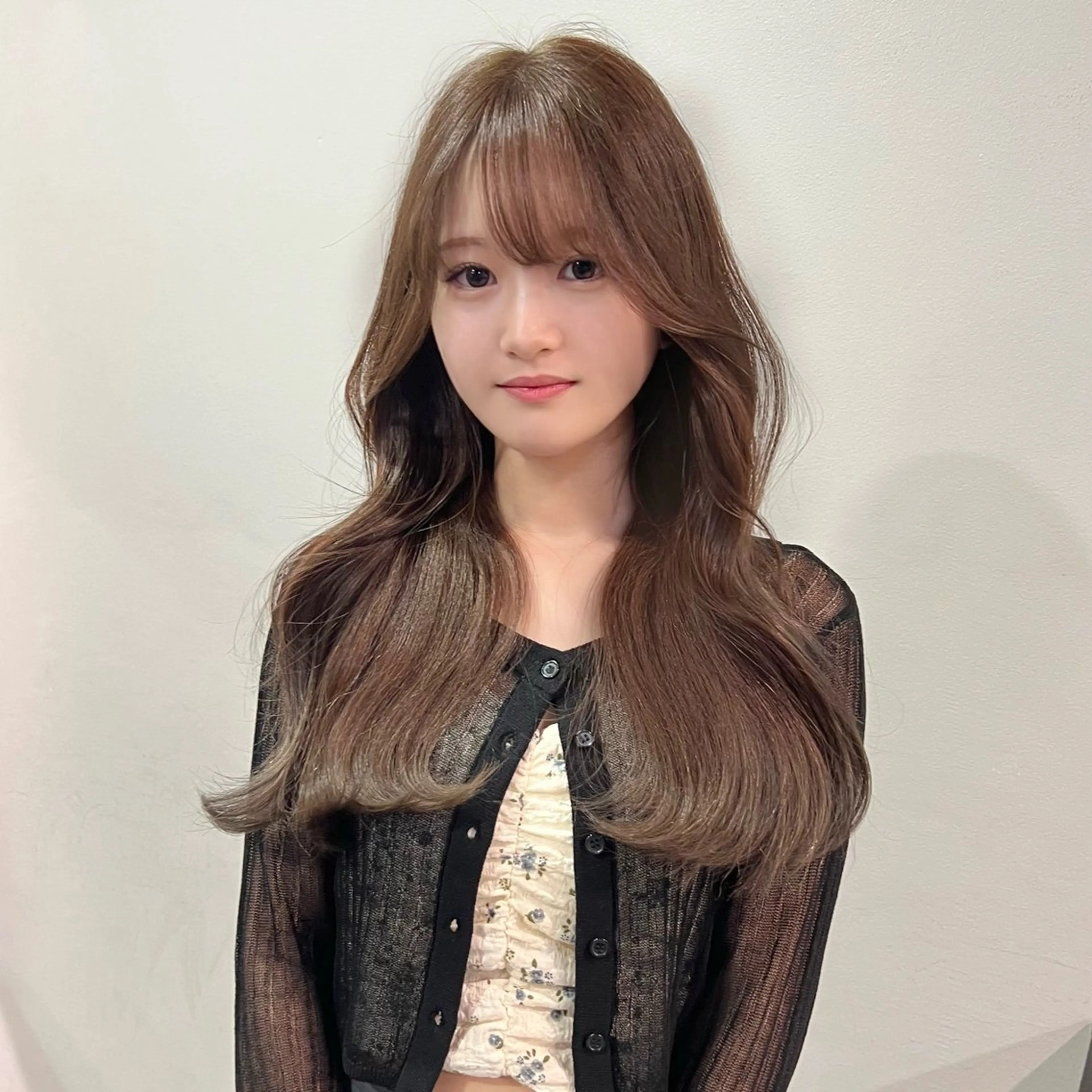ロング カラー ベージュカラー ブリーチ ダブルカラー ブリーチなしカラー カット ヘアカラー トリートメント ヘアセット 韓国ヘア/透明感 カラー🤍yukaのヘアスタイル