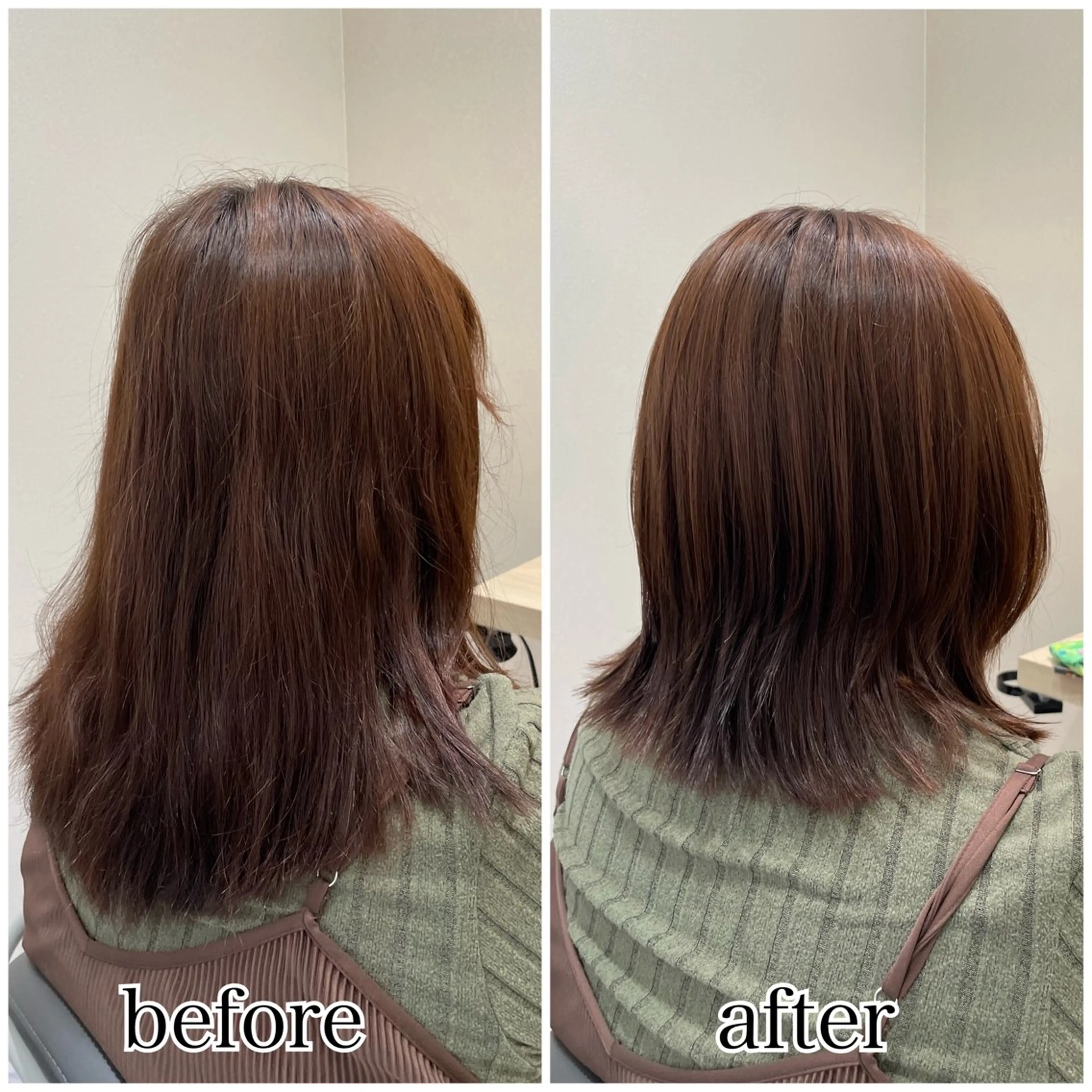 ミディアム 🌷ピンクカラー くどう🌷のヘアスタイル