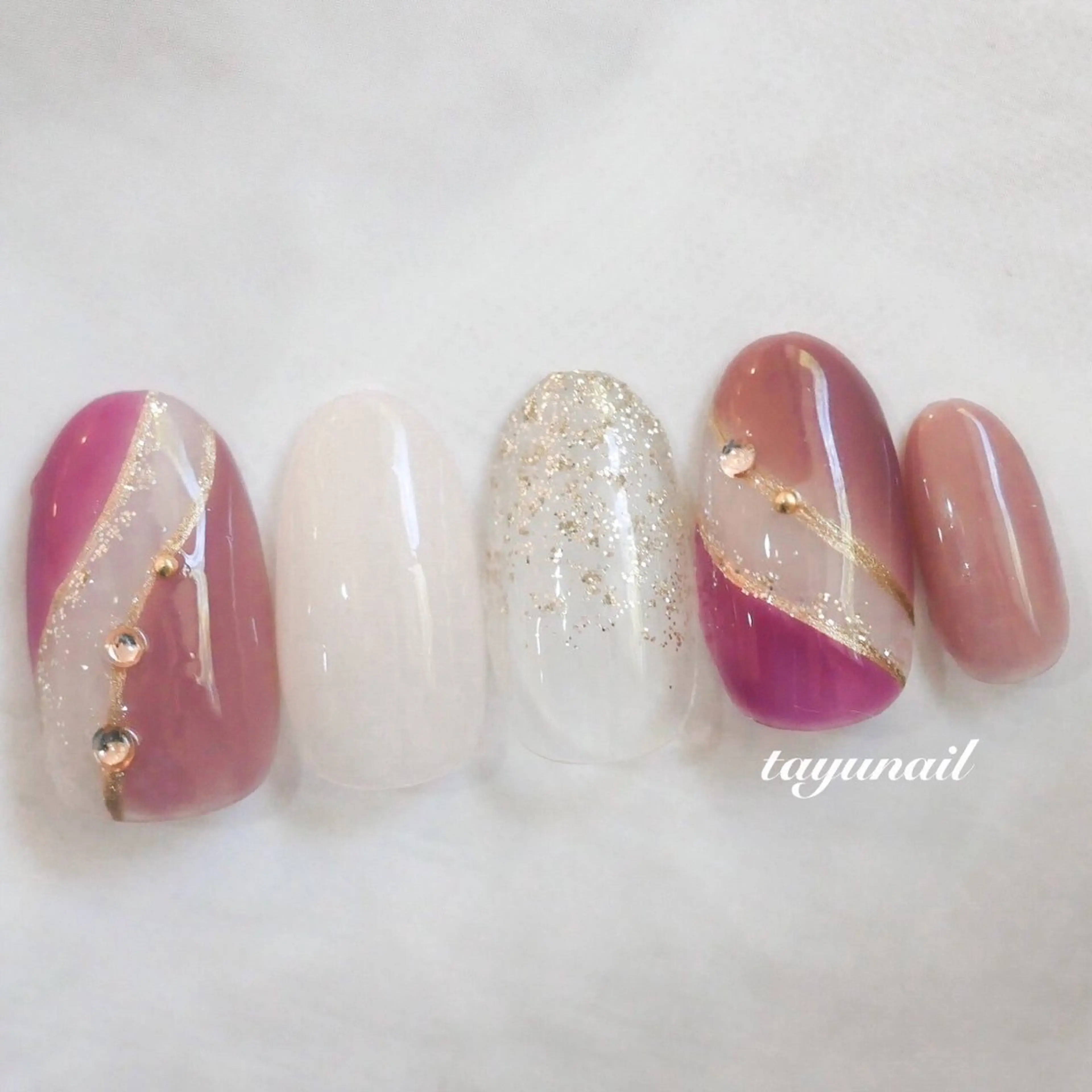 ネイル アートネイル ジェルネイル パラジェル 冬ネイル ネイルサロン 【たゆnail】のネイルデザイン