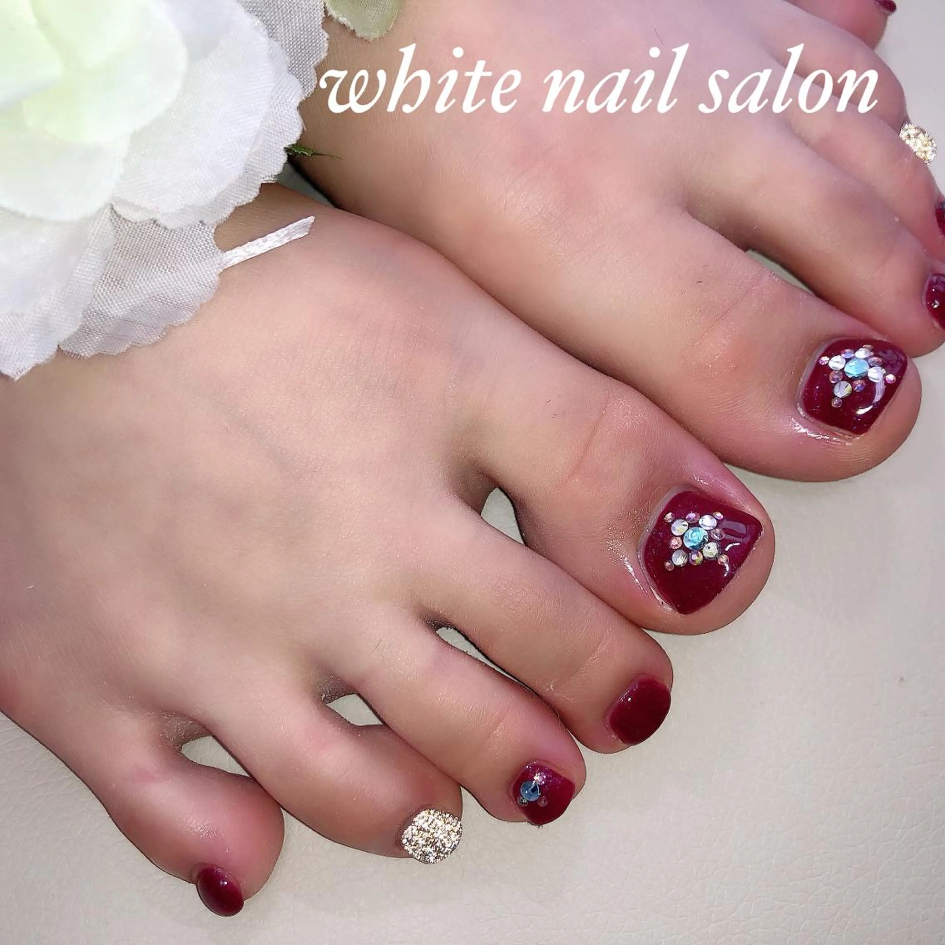 ネイル フットネイル white nail salonのネイルデザイン