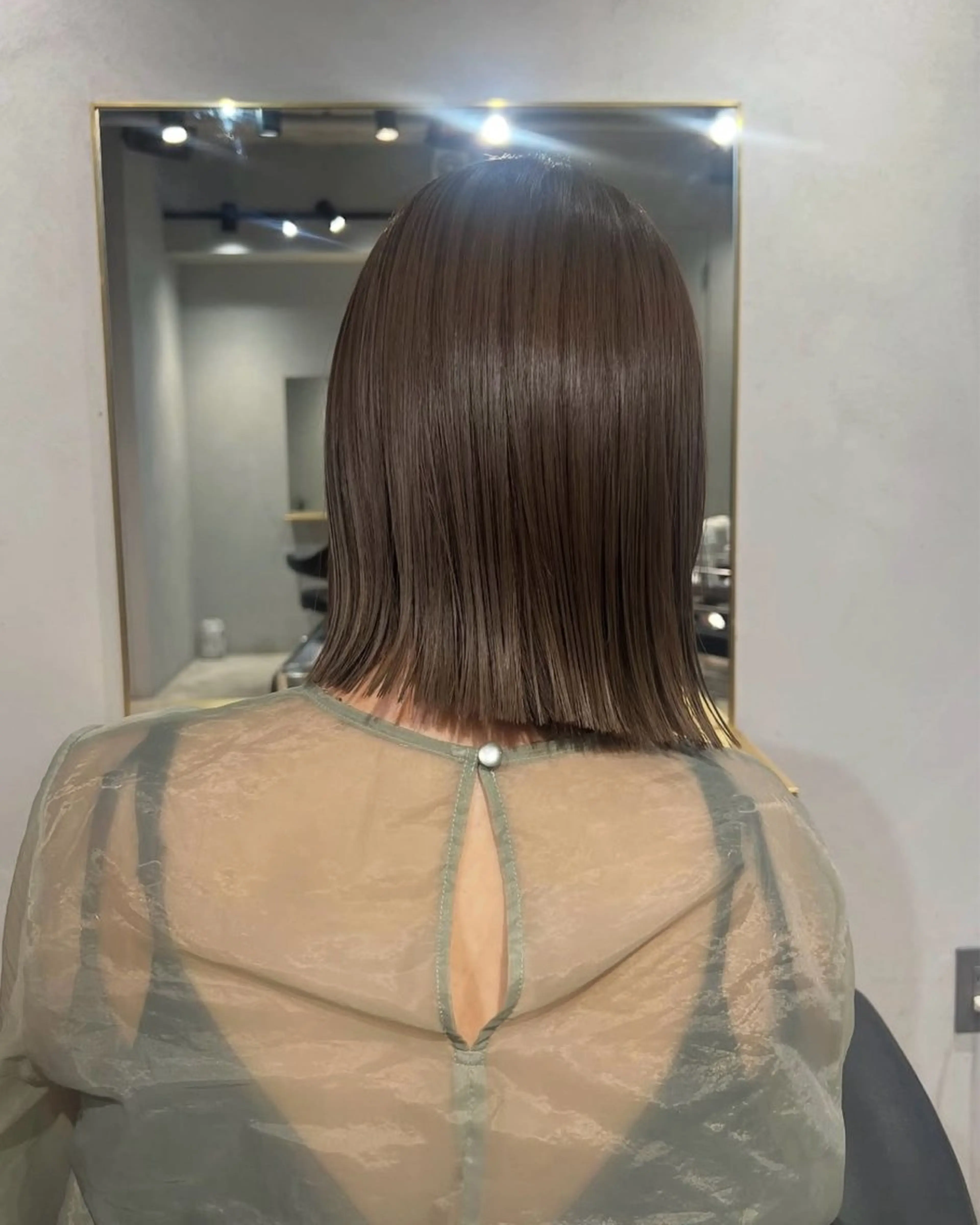 ミディアム カラー カット ヘアカラー トリートメント akane/ボブ /ブラウンベージュのヘアスタイル