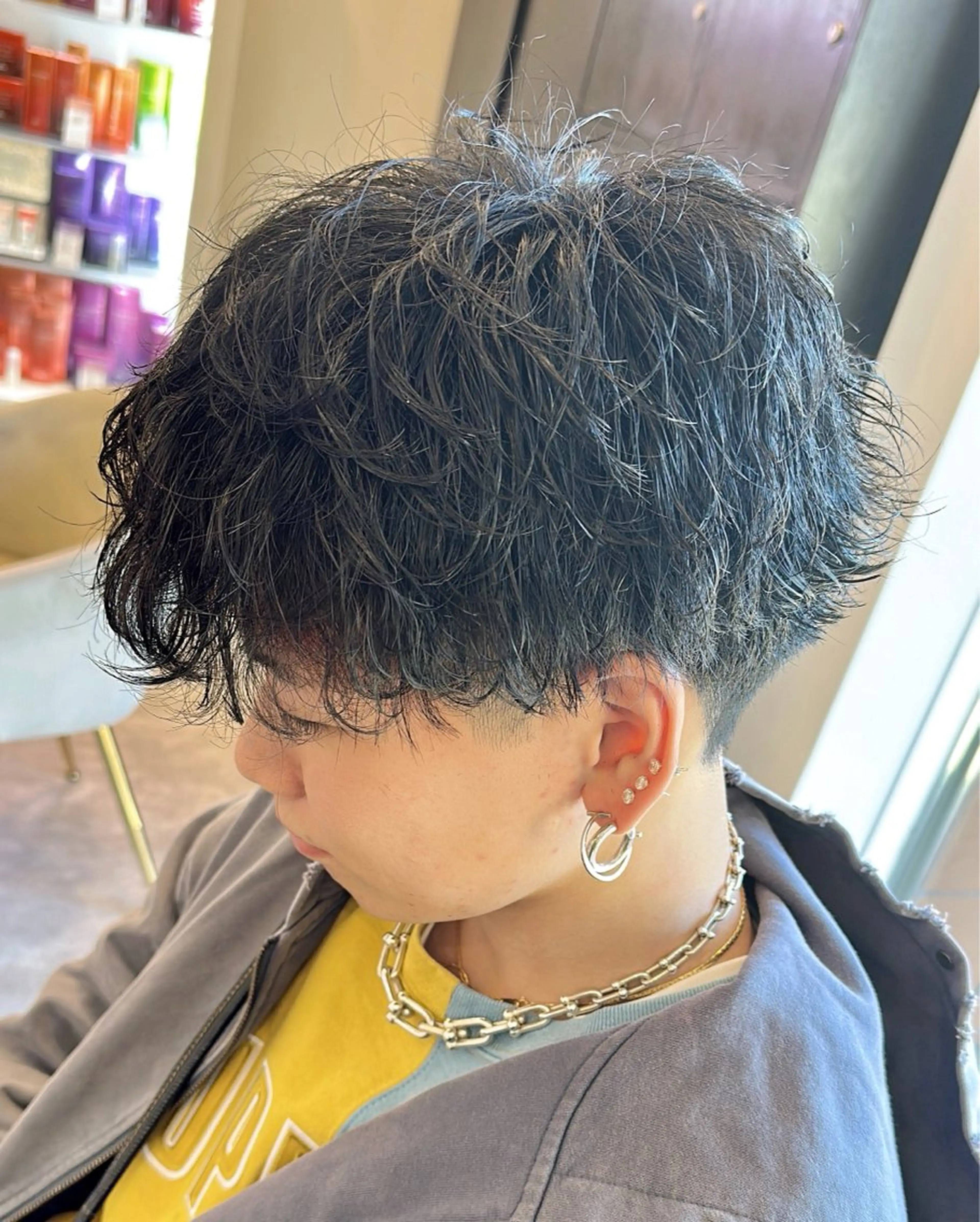 パーマ スパイラルパーマ RICHAIR 長嶺旬佑のヘアスタイル