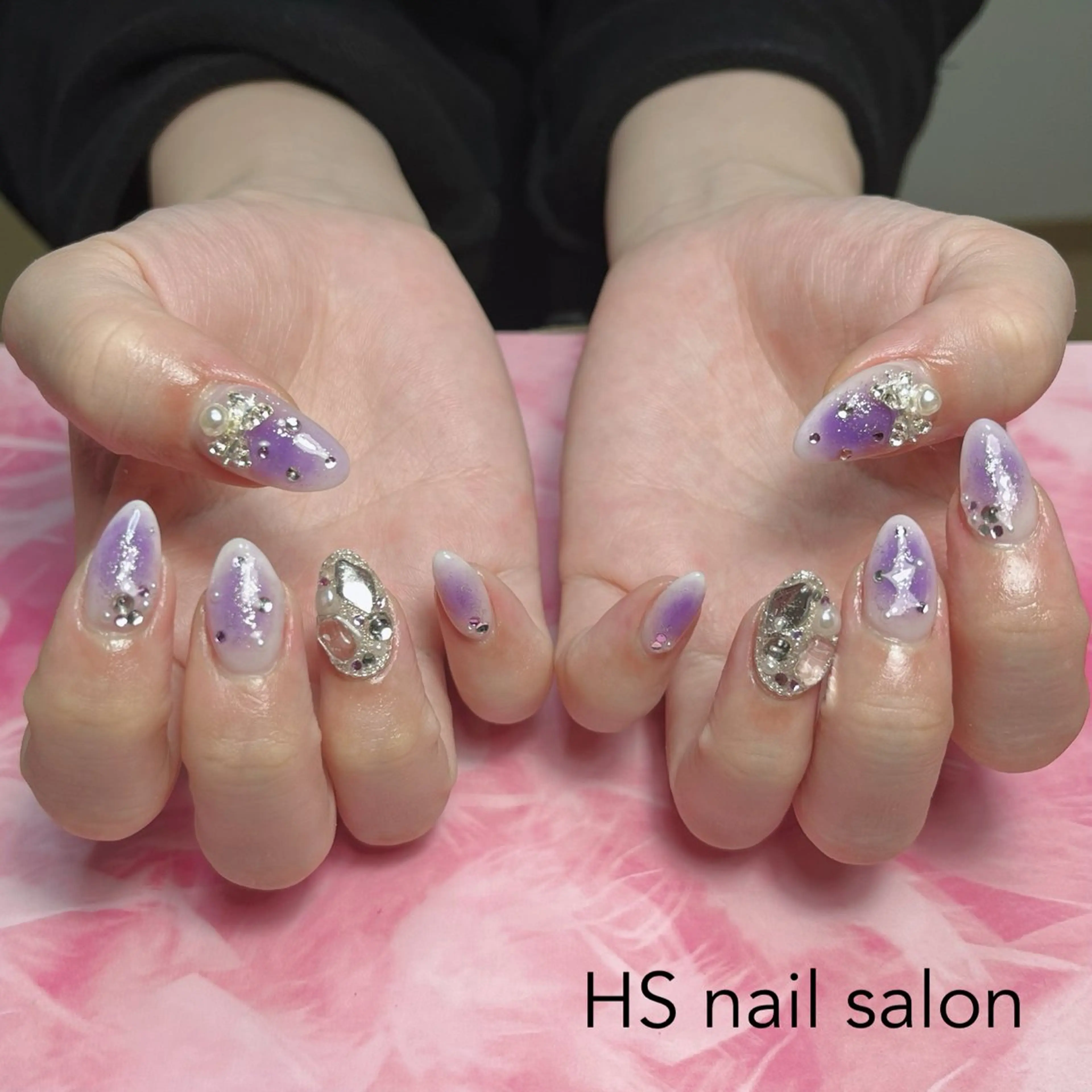 セミロング ハンドネイル hs nail salonのネイルデザイン
