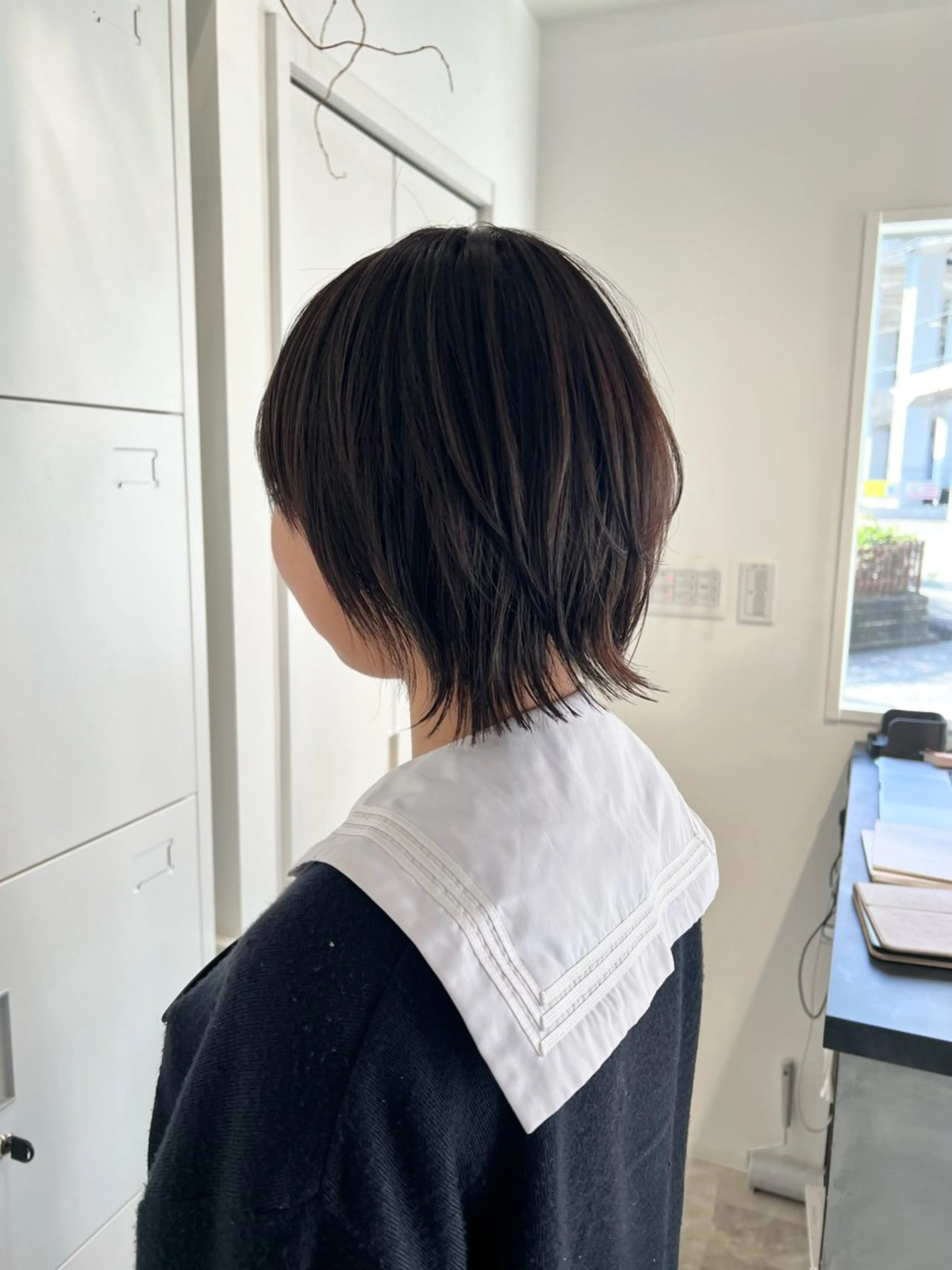 ショート カット トリートメント 黒阪 なみのヘアスタイル