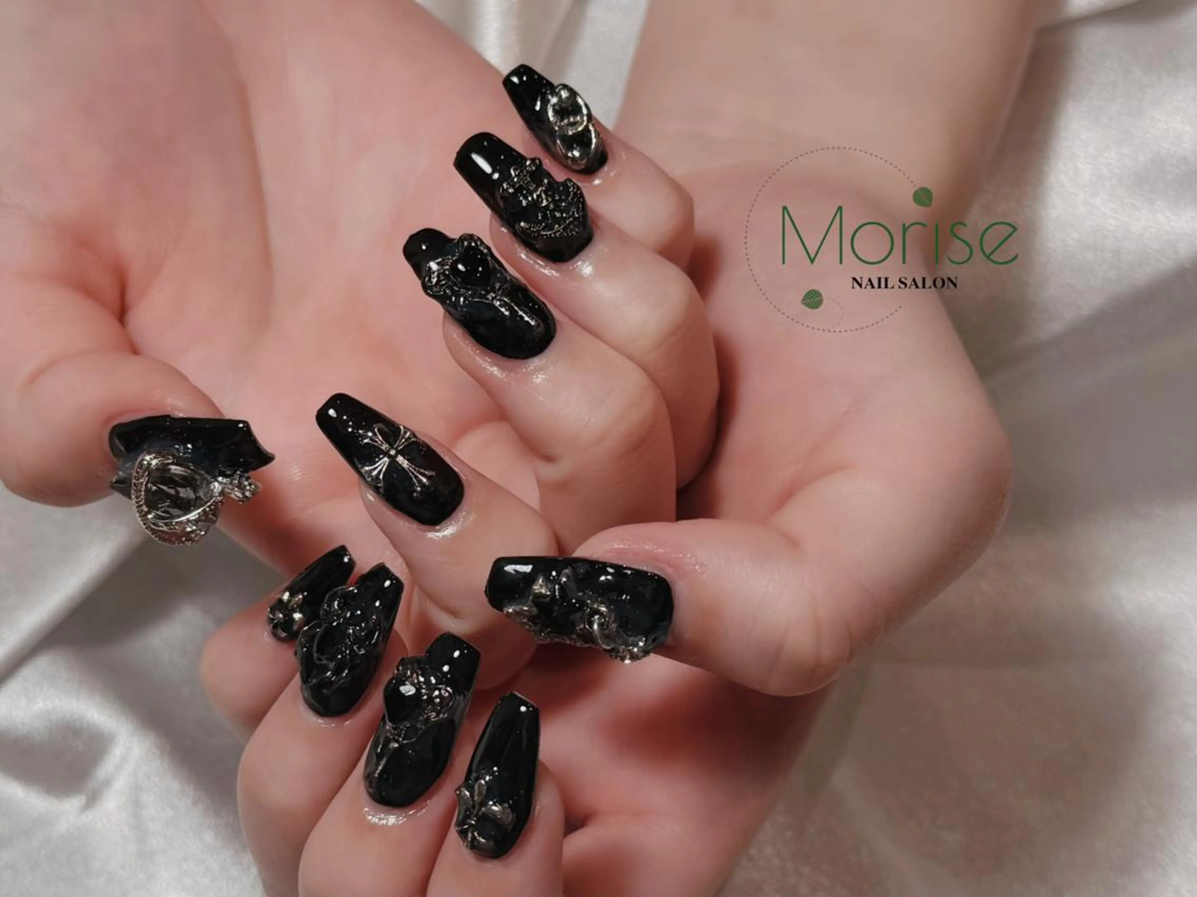 ネイル 長さ出し フレンチネイル ジェルネイル ガラスフレンチ 韓国ネイル MoriseNail Jr研修💜はるかのネイルデザイン