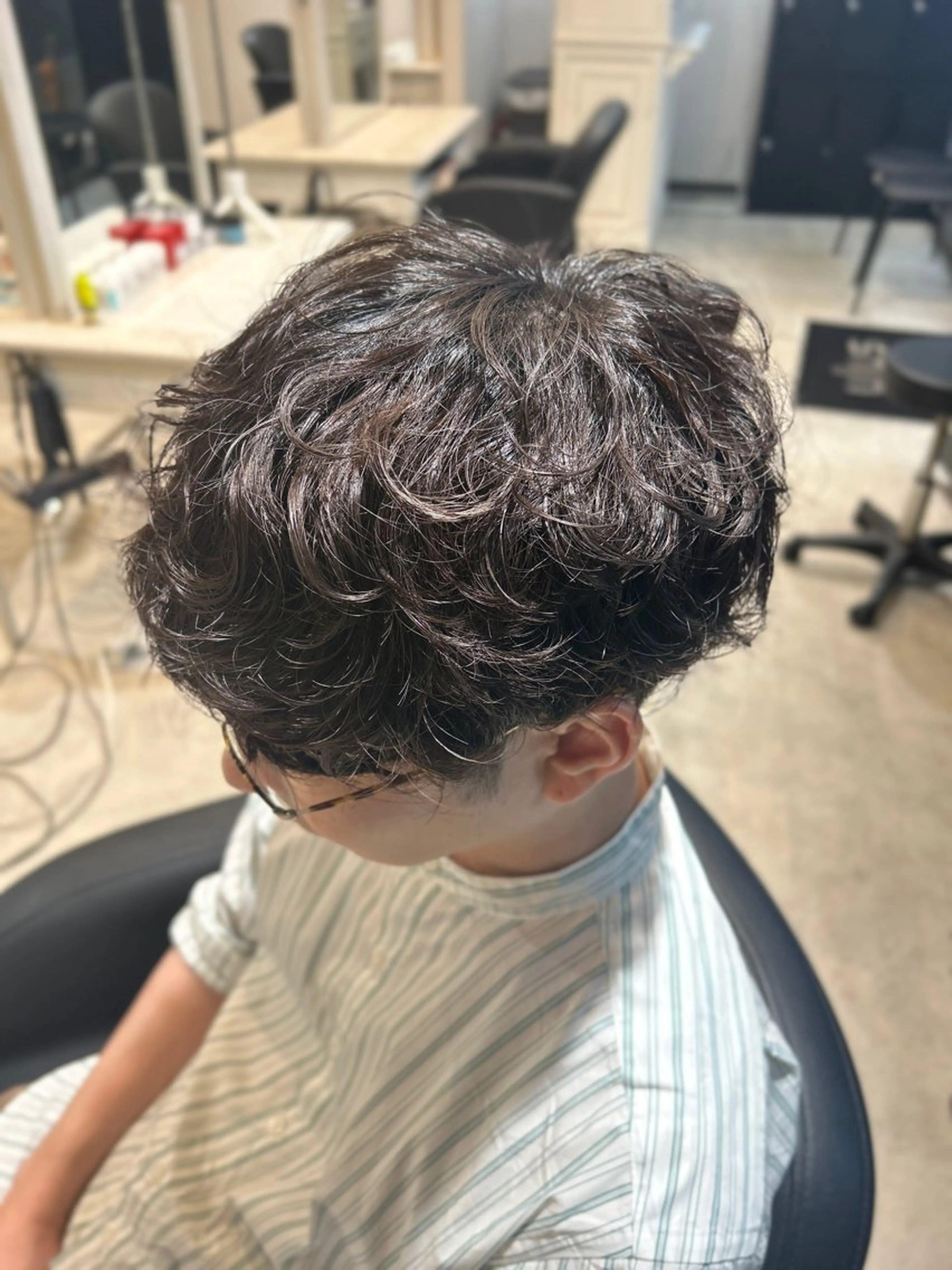 パーマ メンズ カット パーマ ✅曲がる縮毛矯正・ メンズ縮毛/森隆之介のヘアスタイル