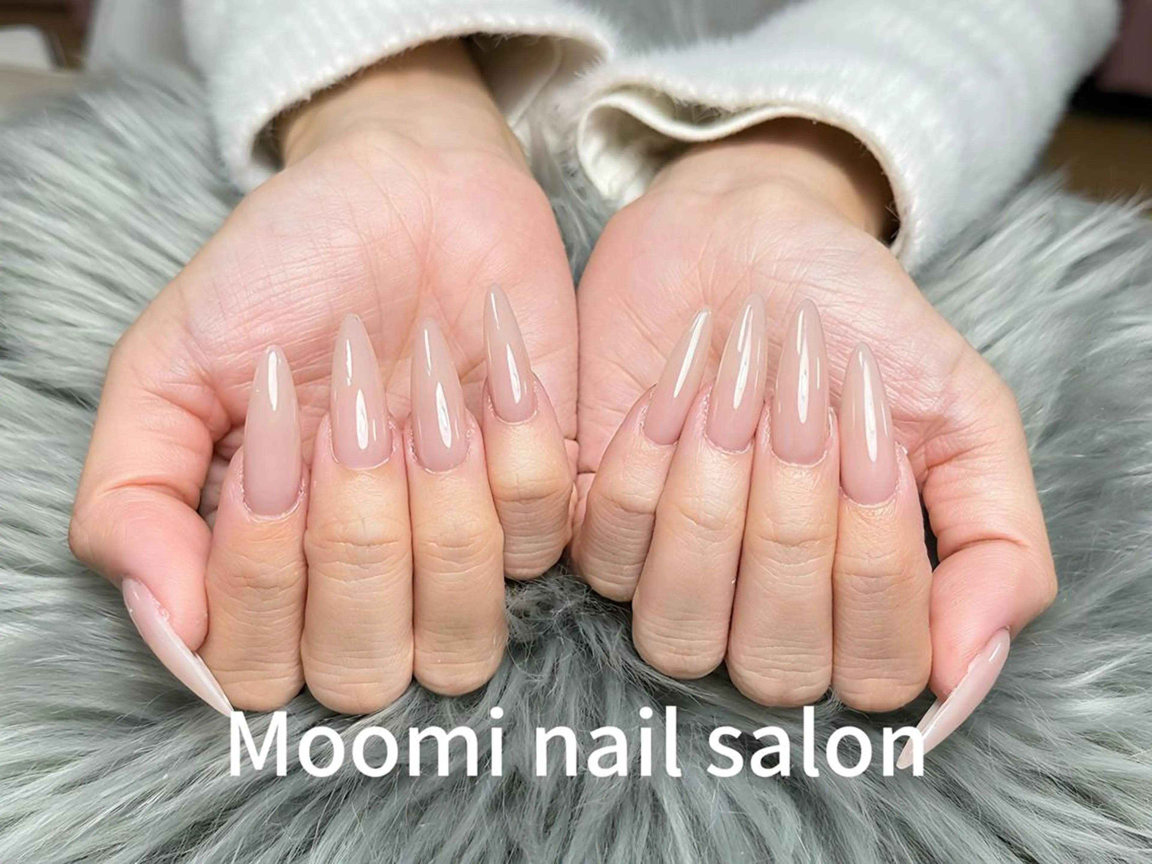 セミロング ハンドネイル moomi nail スカルプ専門のネイルデザイン