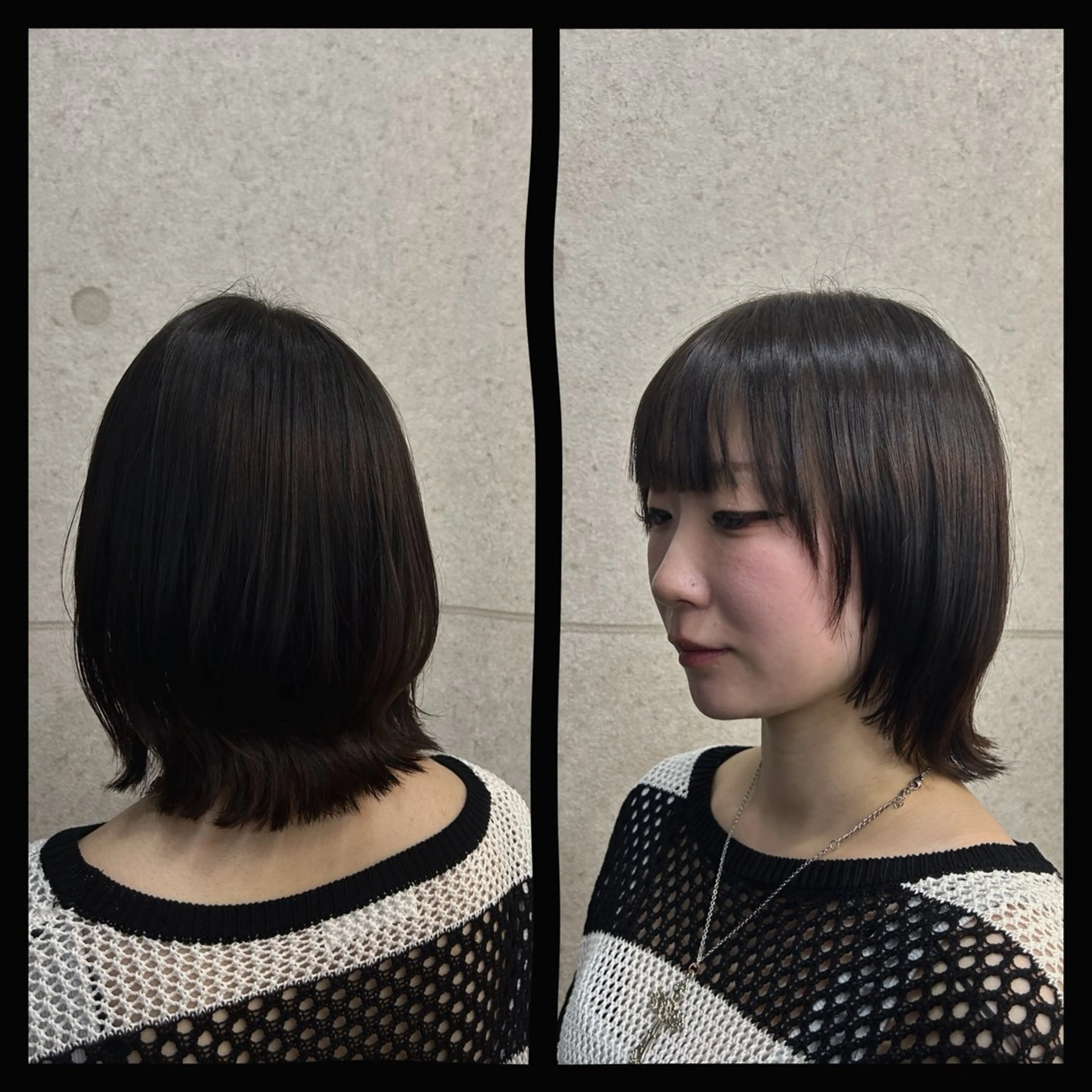 ミディアム ボブレイヤー ボブ レイヤーカット ♠️Anli♠️ KOTA🐈‍⬛のヘアスタイル