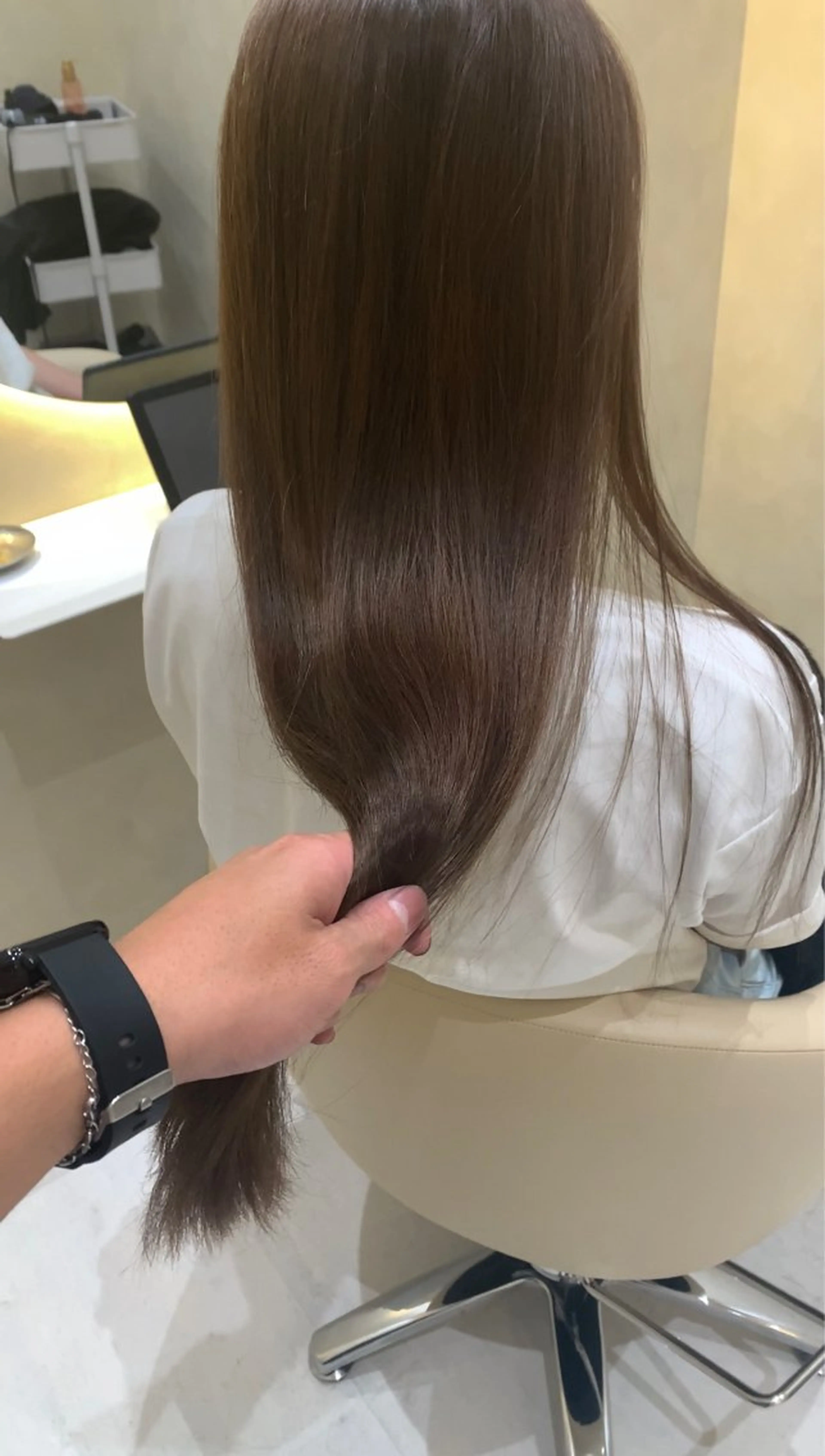 髪質改善inケアカラー(白髪染め可)+カット+TOKIO超音波TR ¥14900の写真