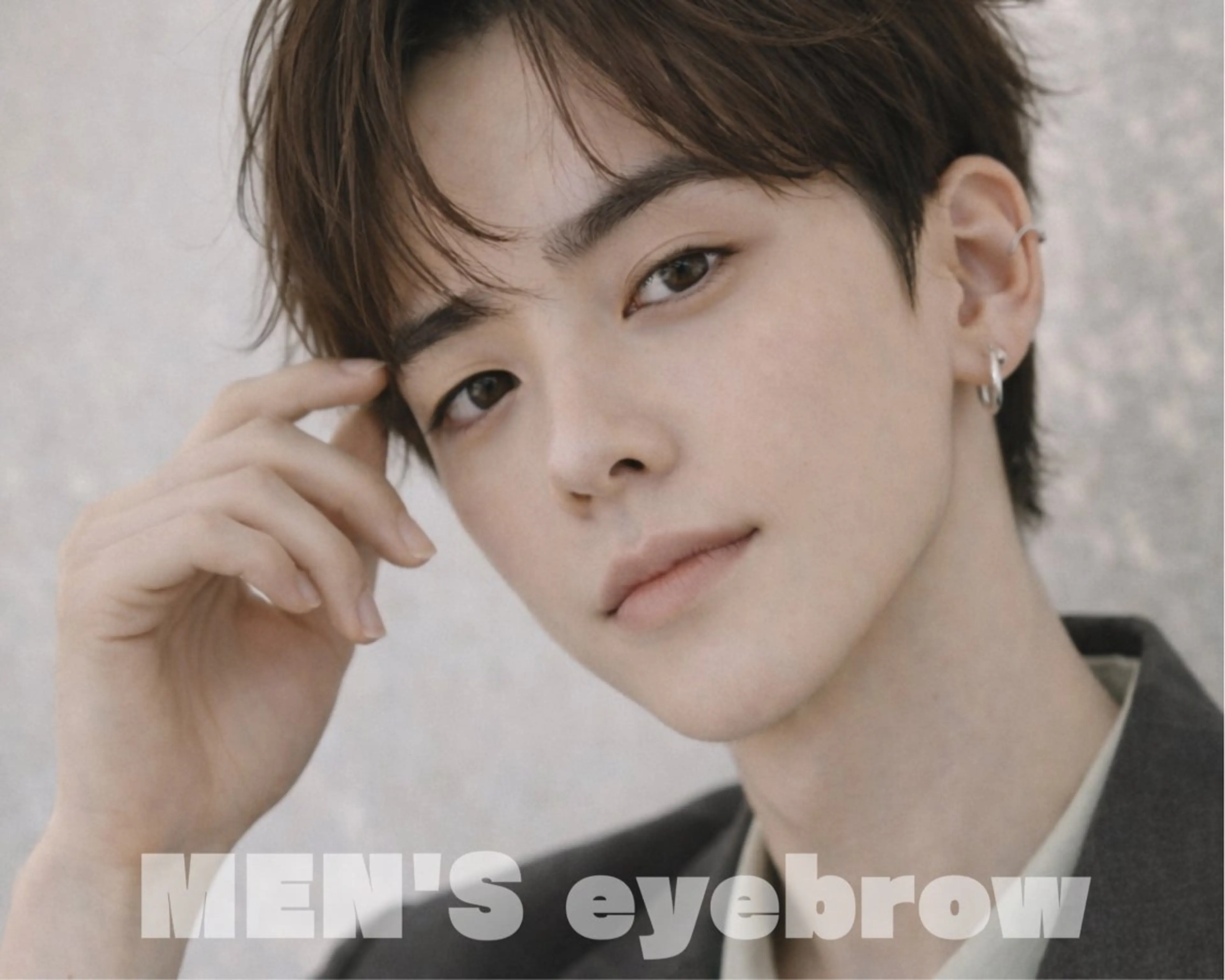 【men's毛流れまでキレイに✨】眉毛Wax＋間引き（毛量調整）¥3850 ※メイク仕上げなしの写真