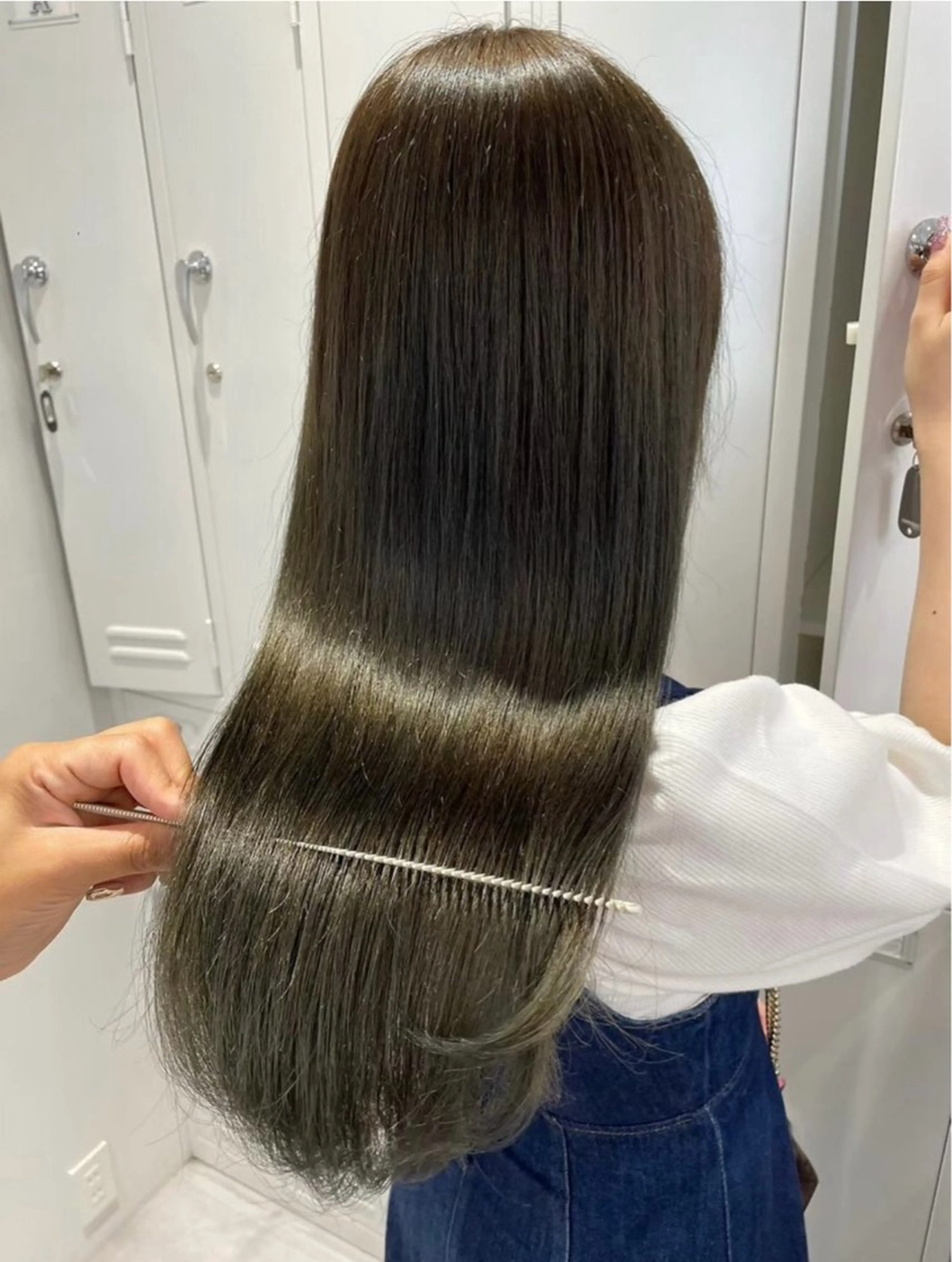 ロング カラー ダブルカラー トリートメント ヘアカラー mei/中目黒/ アイドル風/ガーリーのヘアスタイル