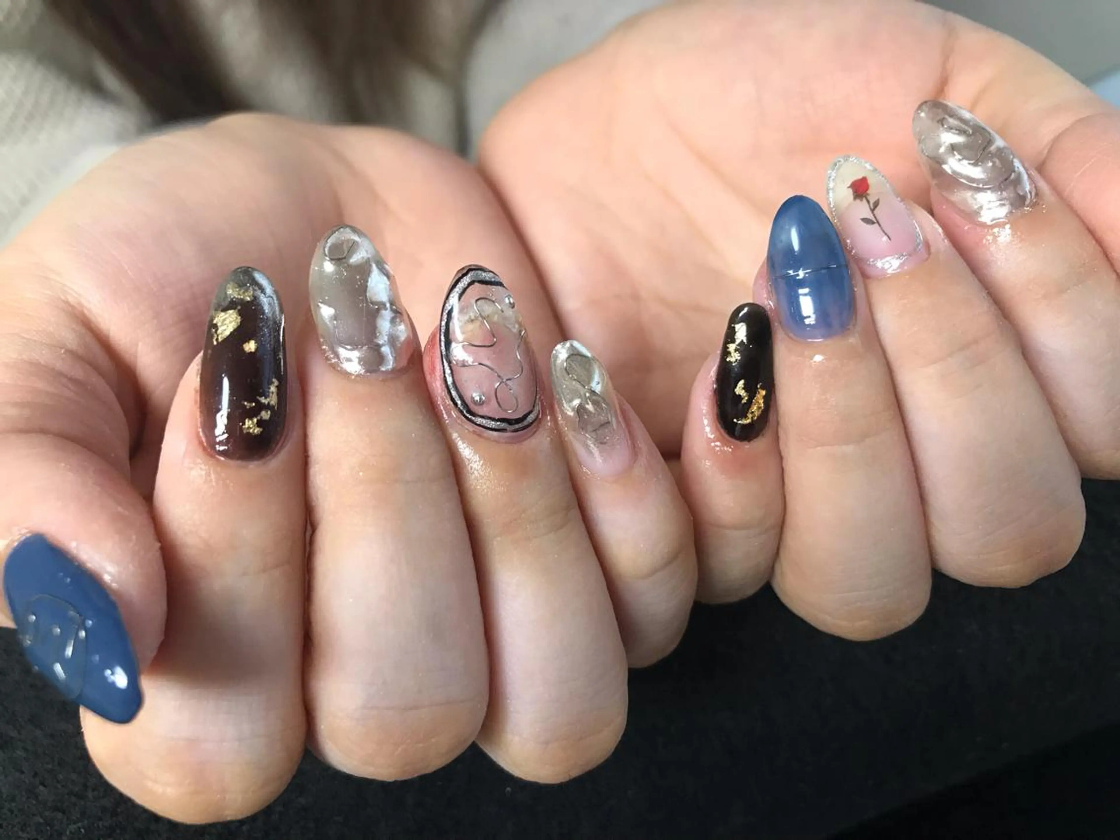 ネイル ハンドネイル Mana‪ ‪·͜· ❤︎‬のネイルデザイン