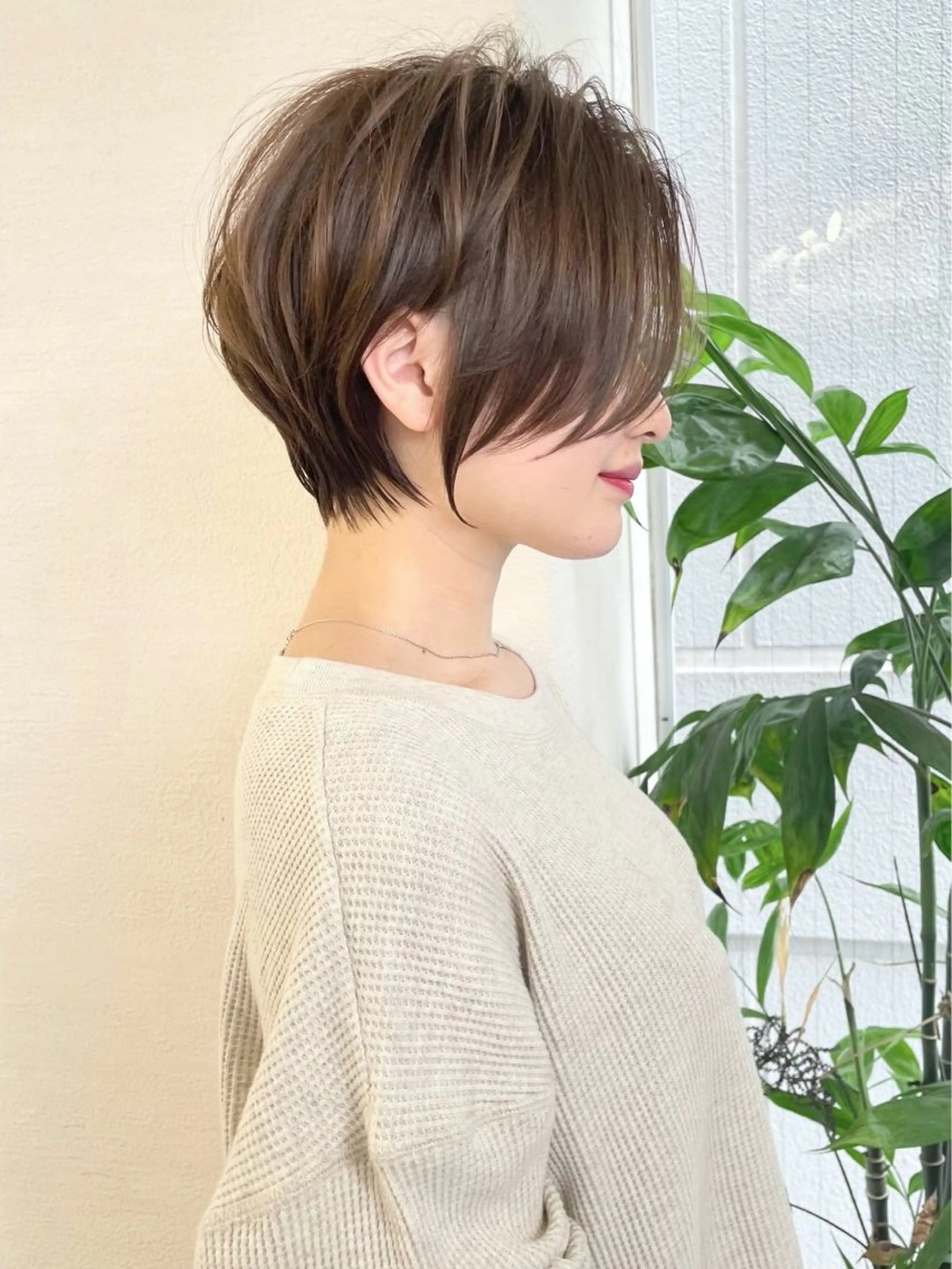 ショート カラー カット ヘアカラー ショート ボブ ロンド　エメのヘアスタイル