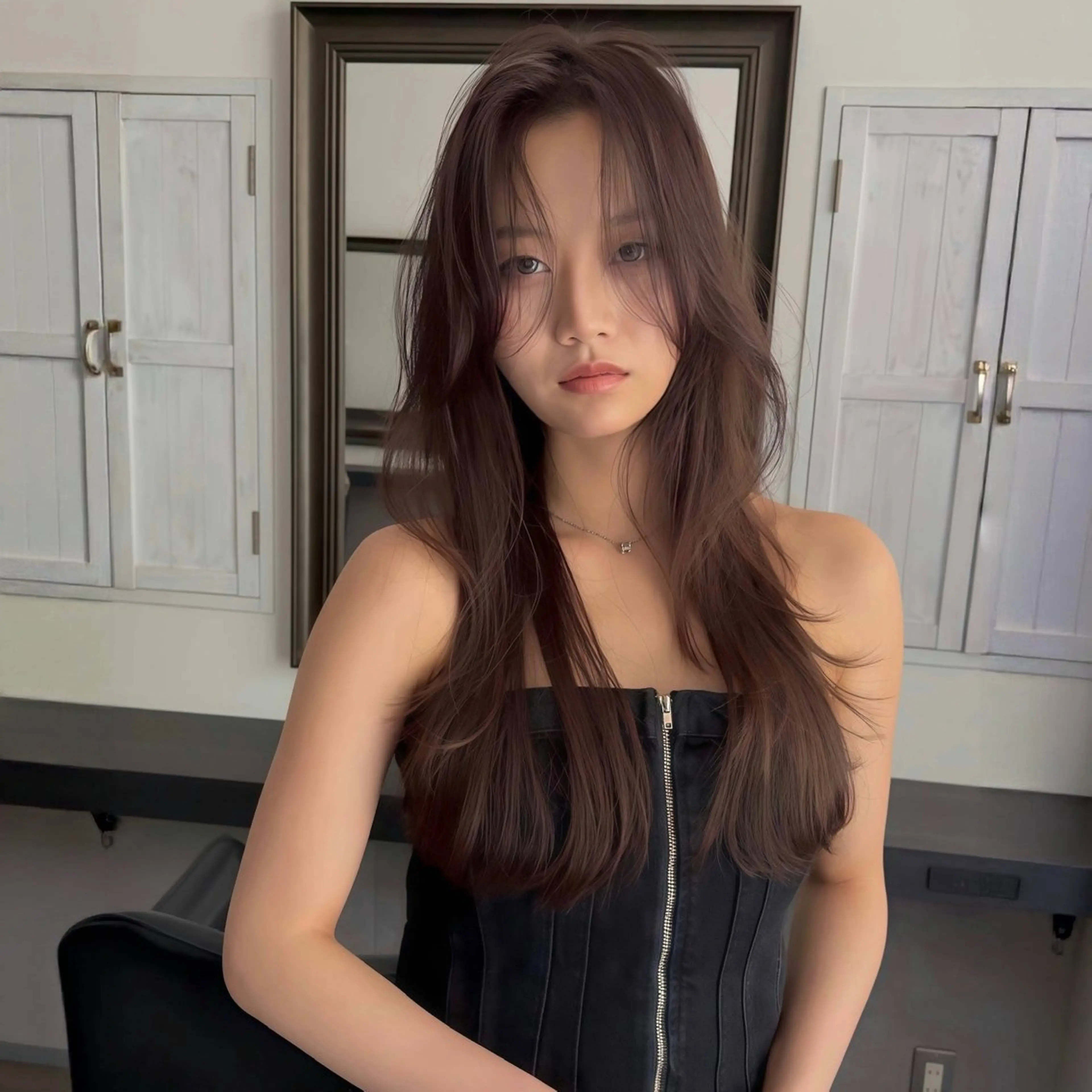 セミロング レイヤーカット 高野 恭佑のヘアスタイル