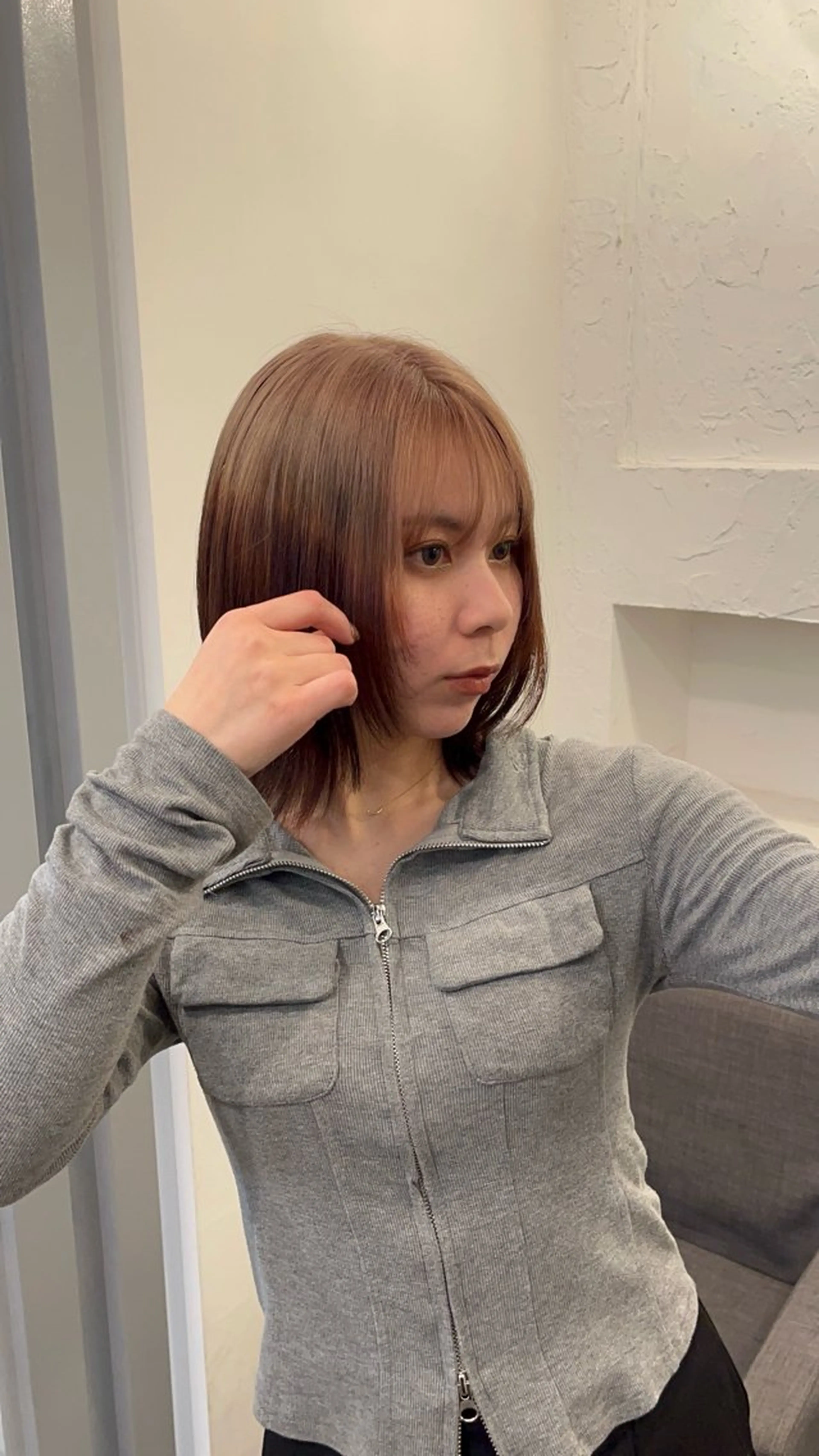 ミディアム 渋谷ケアブリーチ ❤️‍🔥徳田空悟のヘアスタイル