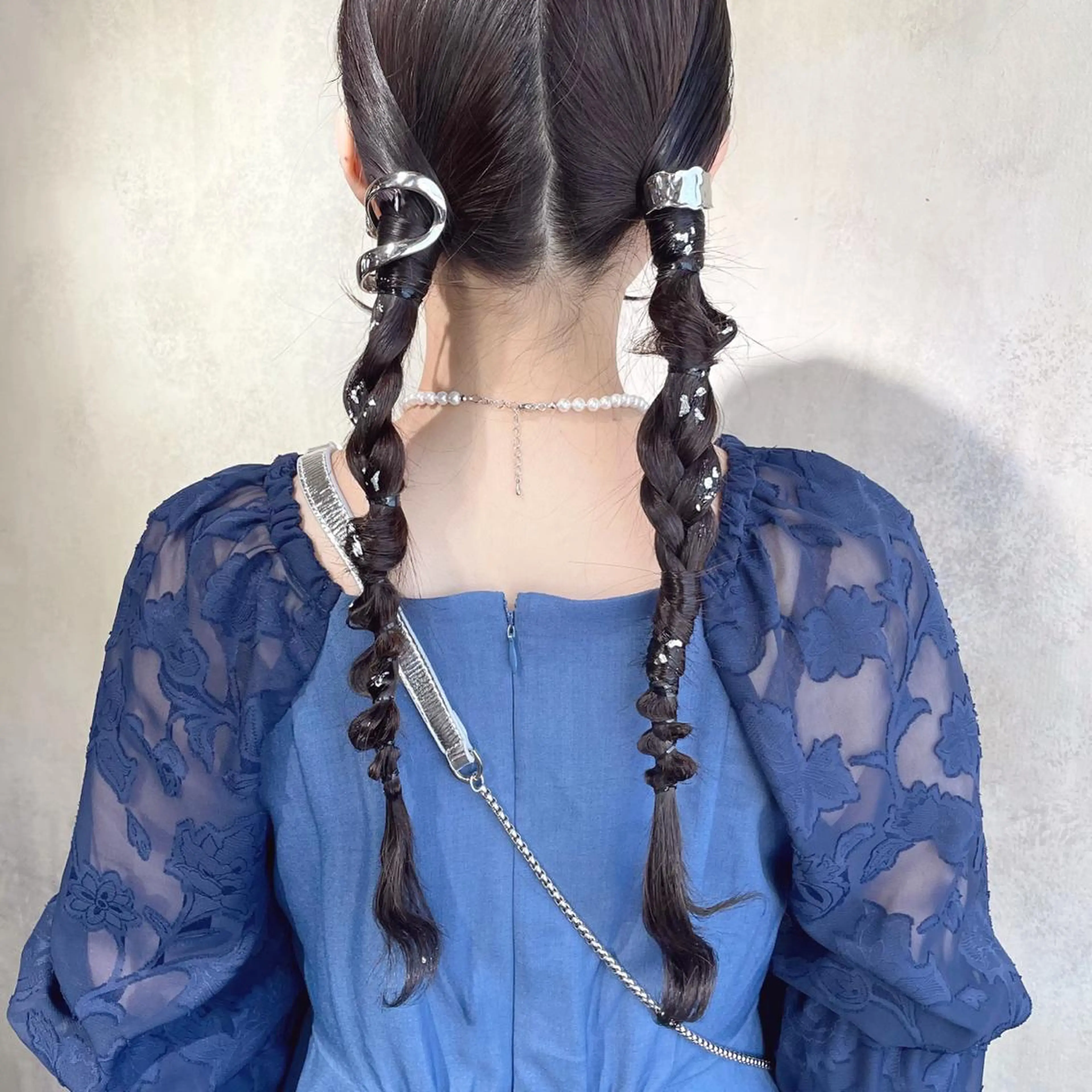 ロング ヘアアレンジ ヘアセット 梅田美容室 山崎海波のヘアスタイル