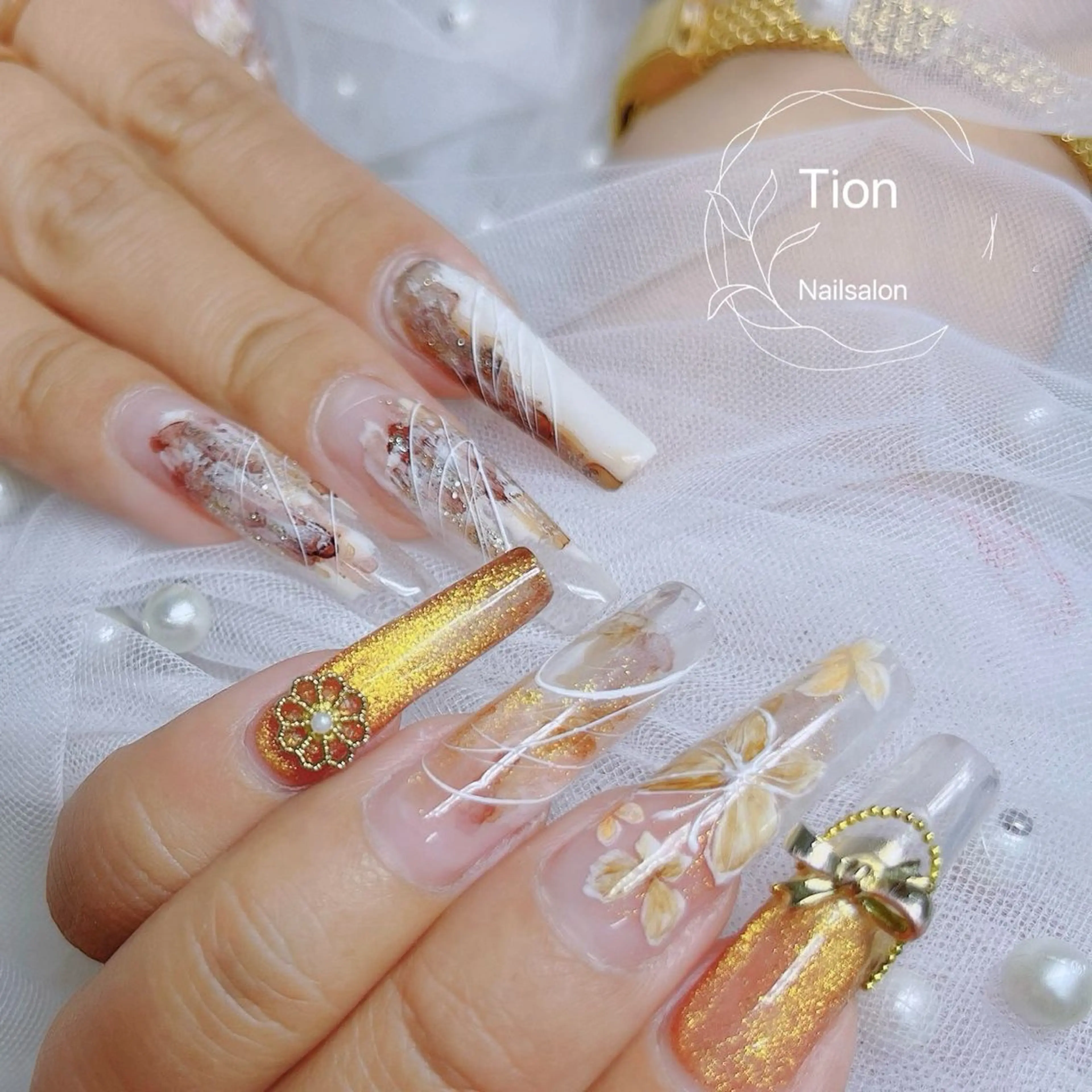 ネイル チークネイル 長さ出し フットネイル フレンチネイル ジェルネイル Nailsalon ティオン 浦和店のネイルデザイン