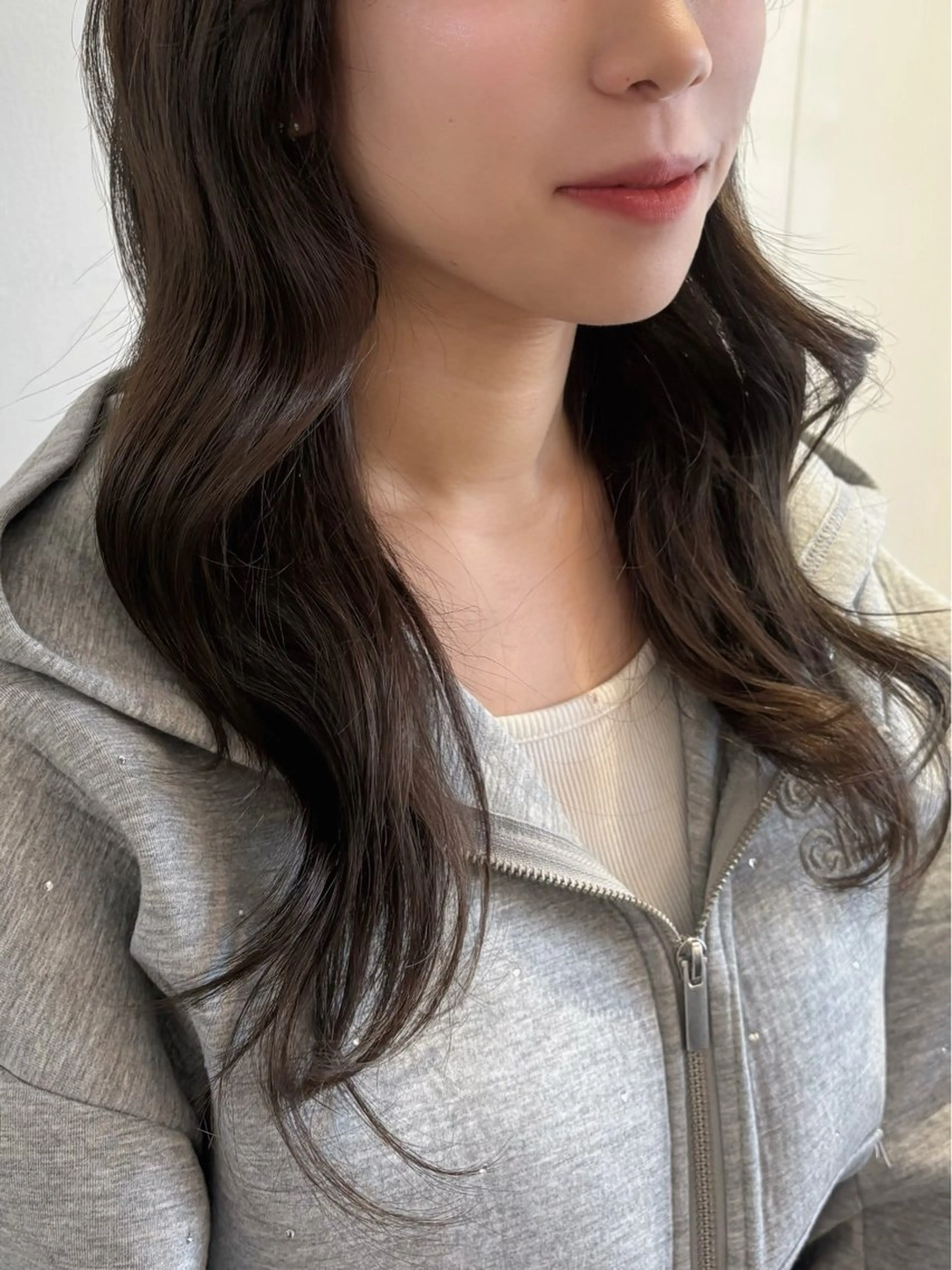 ロング くびれヘア 韓国風ヘア ヘアカラー 棚橋 光海のヘアスタイル