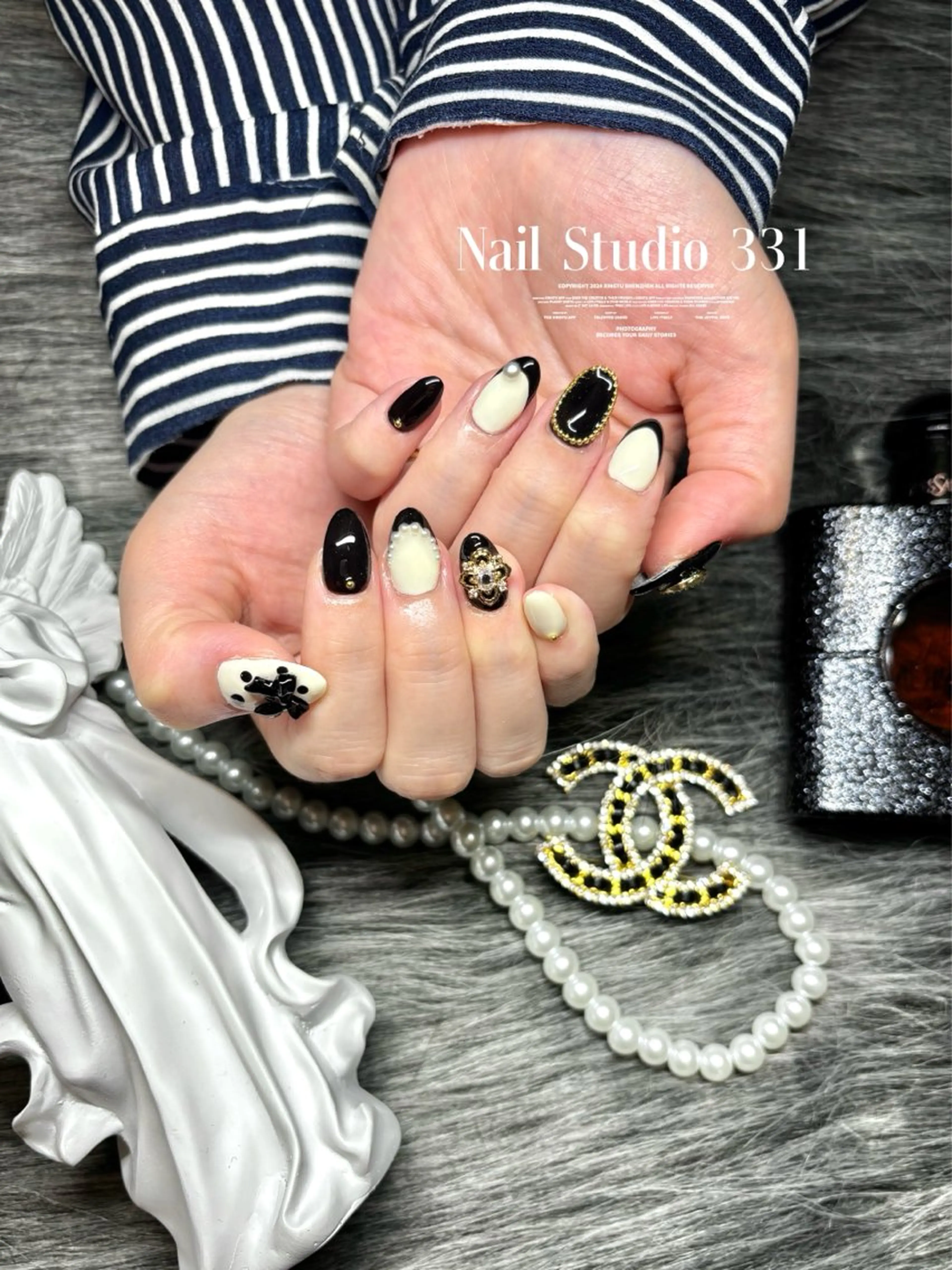 ネイル ロングネイル ワンホンネイル Nail Studio 331のネイルデザイン