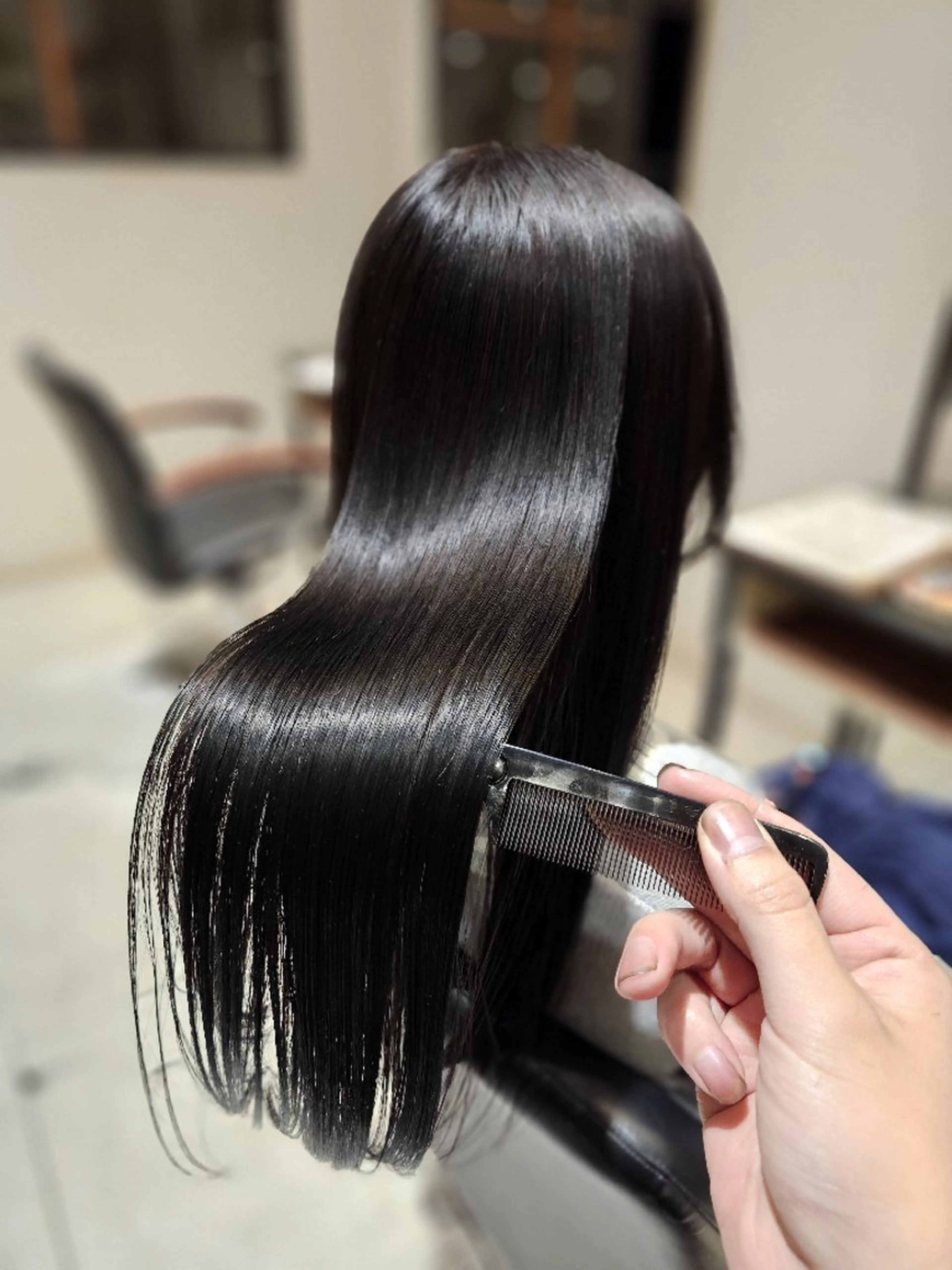 セミロング くせ毛 顔周りカット 髪質改善 似合わせカット 縮毛矯正 【髪質改善美容師】t occa茨木篠原健太のヘアスタイル