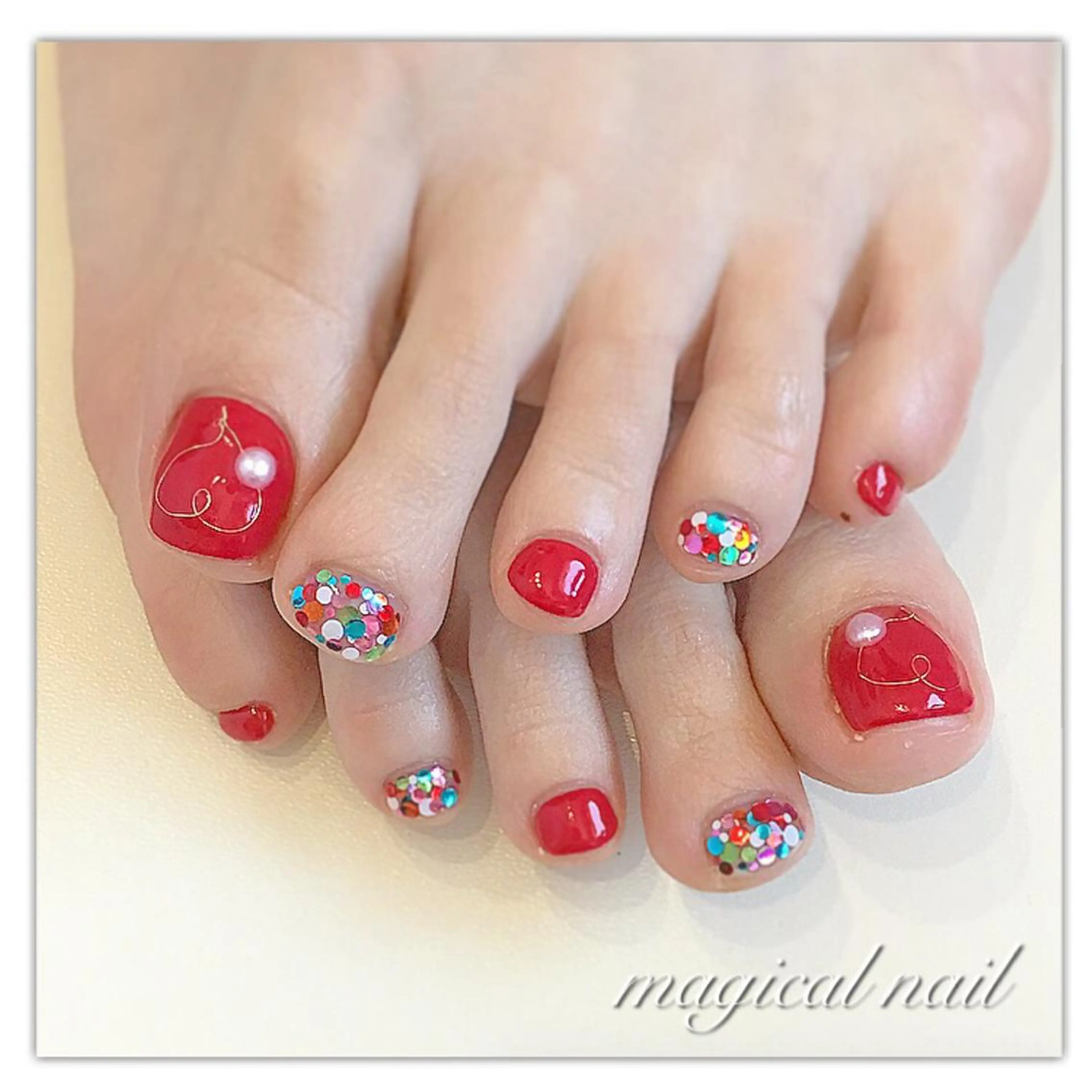 ネイル フットネイル magical nailのネイルデザイン