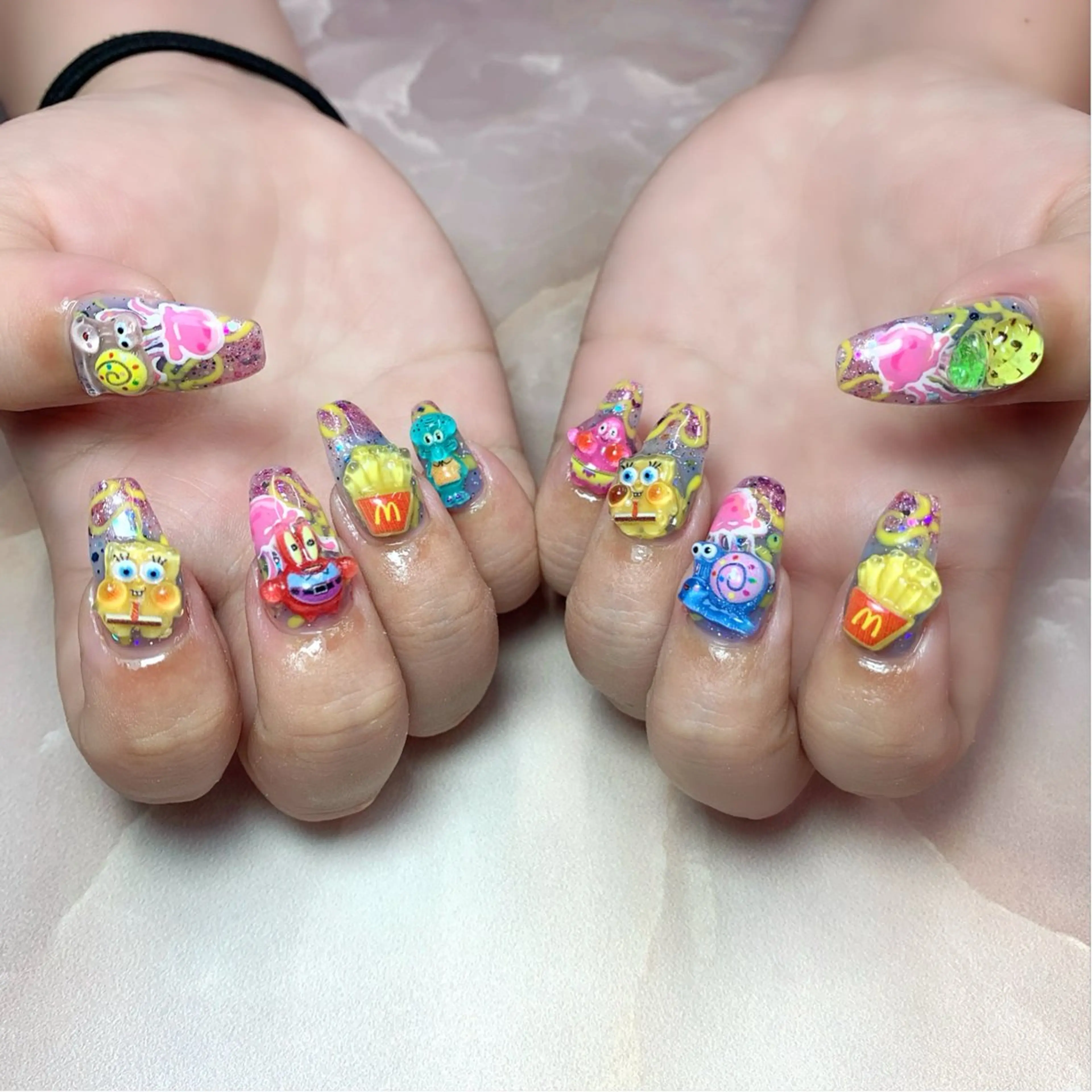 ネイル ハンドネイル Rose Glass 高蔵寺店のネイルデザイン