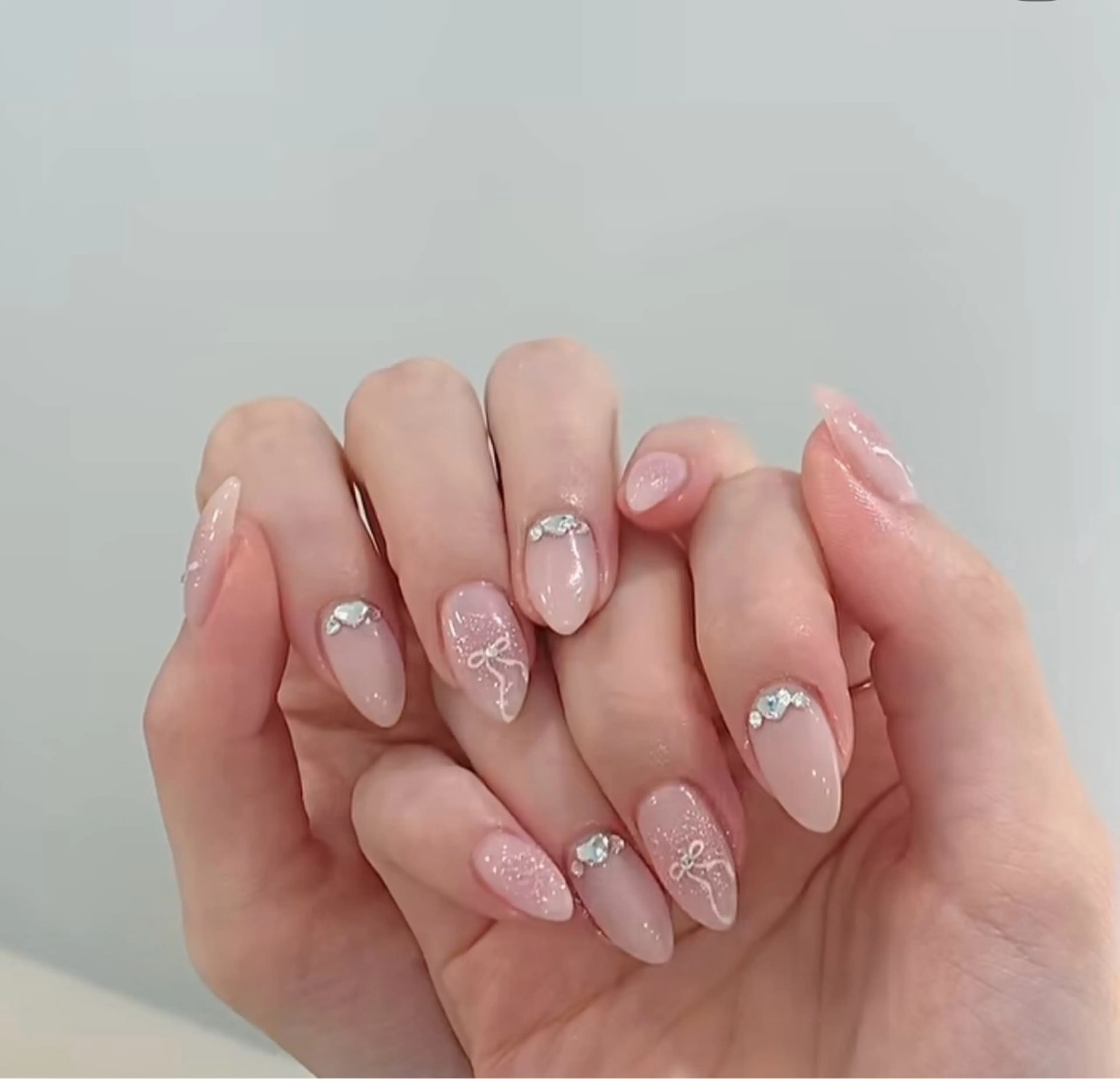 ネイル 韓国ネイル 持ち込み ニュアンスネイル ネイルチップ ハンドネイル TABI ANA.CHUOのネイルデザイン