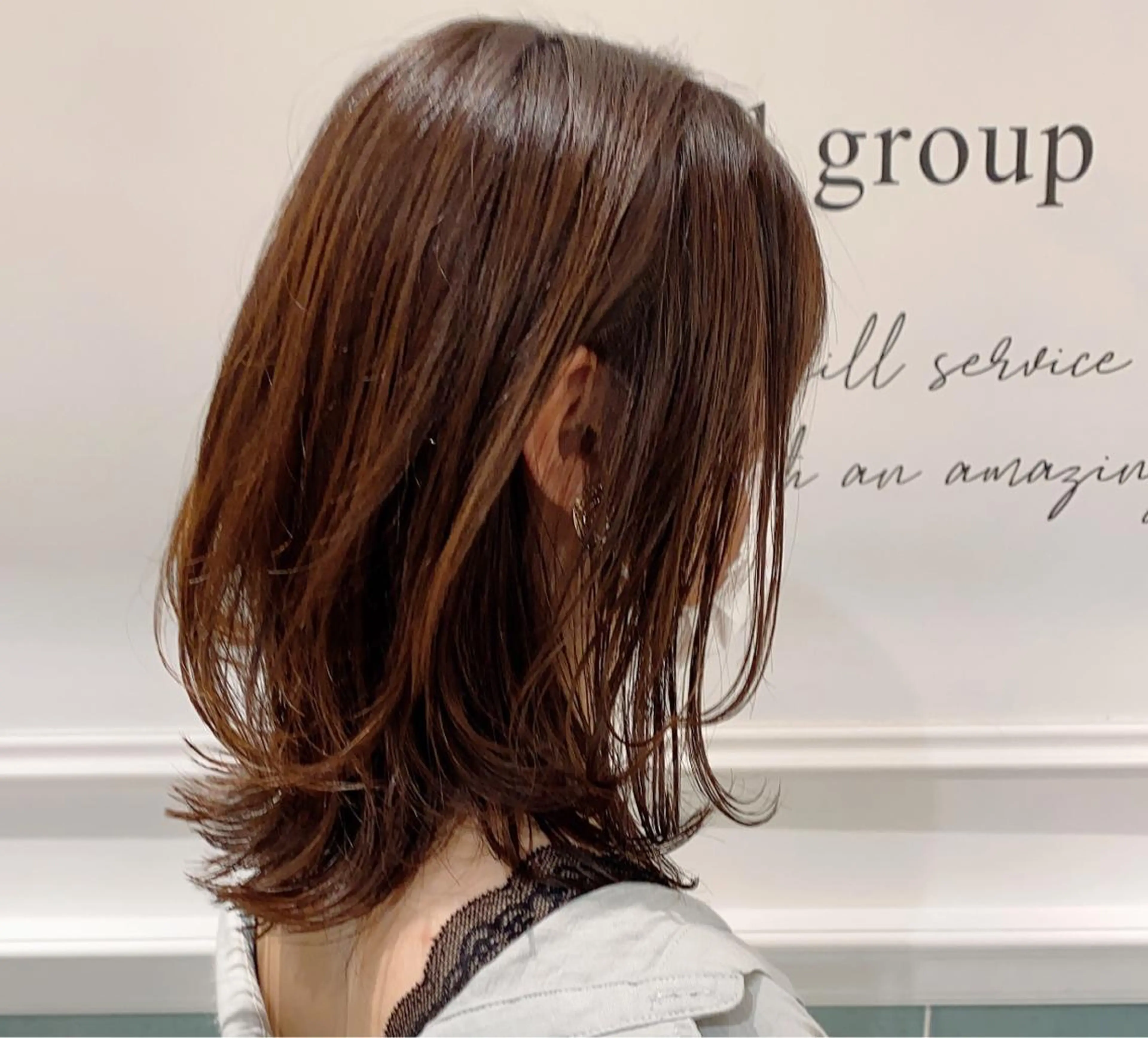 ミディアム 髪質改善レイヤー/ ボブたんの翔太のヘアスタイル